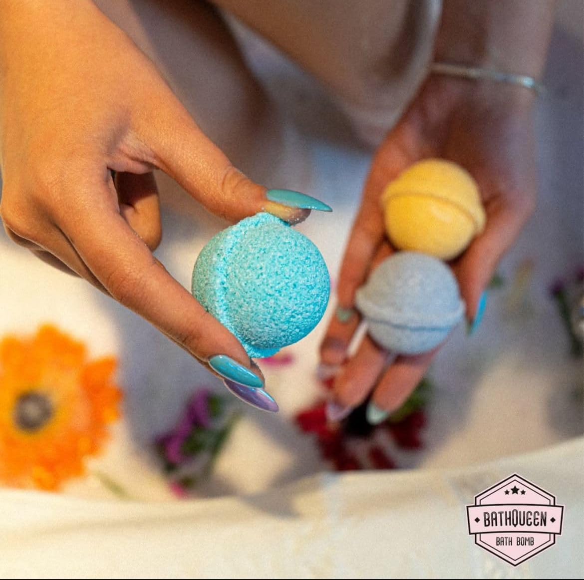 (EPSOM SALT) Nem Bombası - 12 Adet 45gr - Manikür & Pedikür - Spa - Nemlendirici - Tazeleyici (EPSOM SALT)
