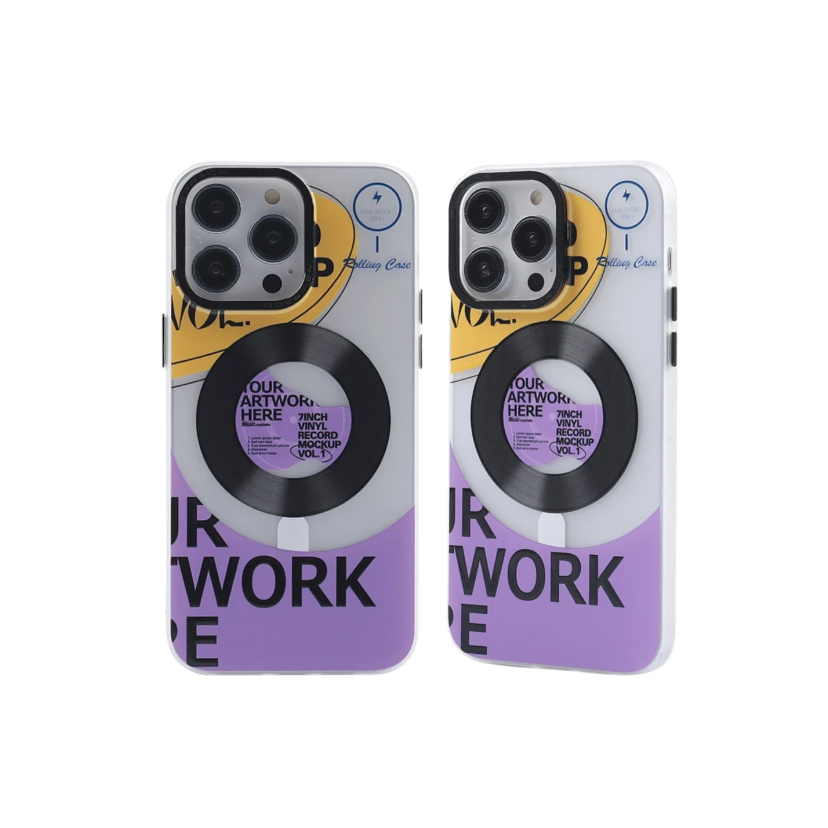 Apple iPhone 14 Pro Max Kılıf Apollo Magneticsafe Desenli Kapak - Apollo Şeffaf - 6