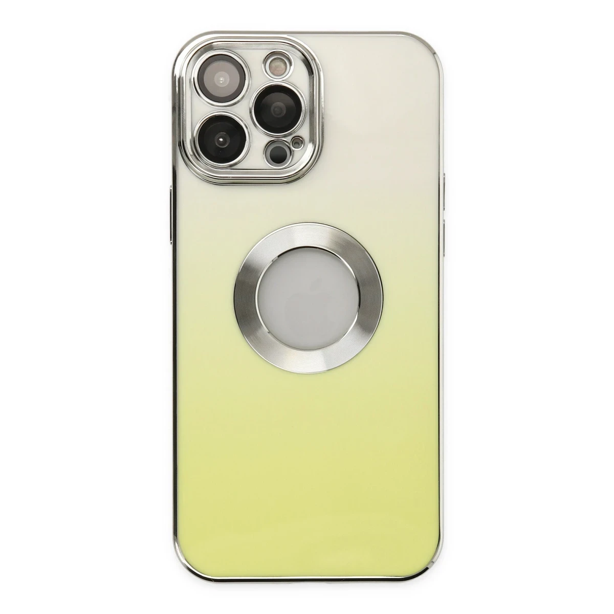 Apple iPhone 13 Pro Max Kılıf Best Silikon - Sarı