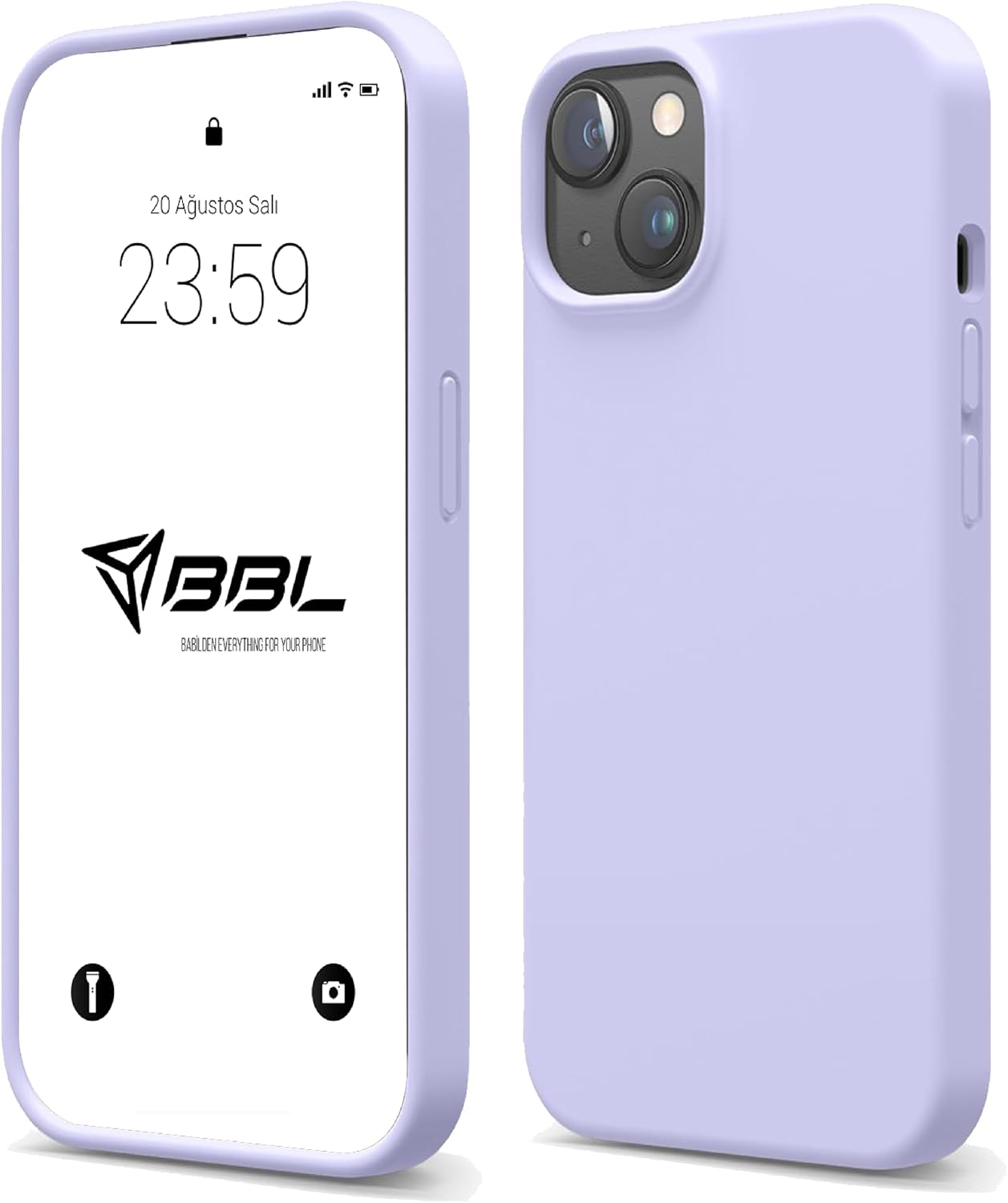 iPhone 15 Plus İle Uyumlu Kılıf İnce Ve Dayanıklı Sıvı Silikon 3 Katmanlı Tam Kaplamalı Şık Yumuşak Jel Hissi Yüksek Kalite Kauçuk Telefon Kılıfı (Lila)