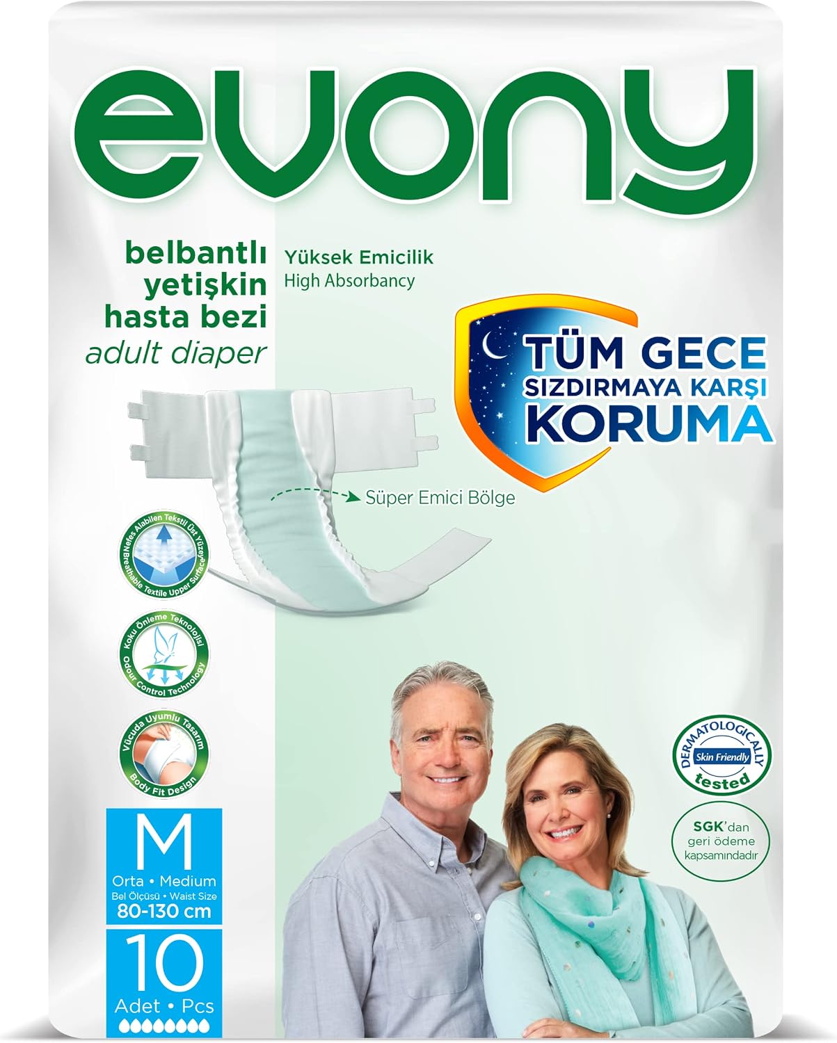 Yetişkin Hasta Bezi Belbantlı Medium Standart 10 Adet