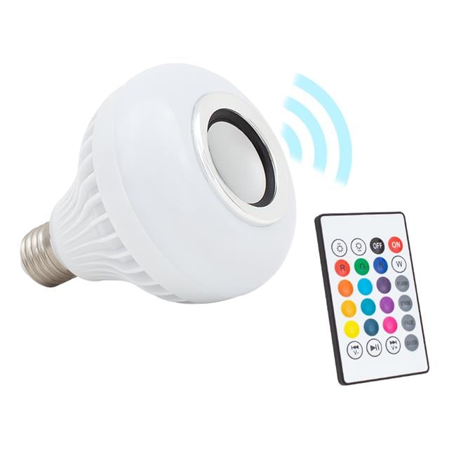 Bluetooth Müzik Çalar + Kumandalı Rgb Led Ampul OM-30