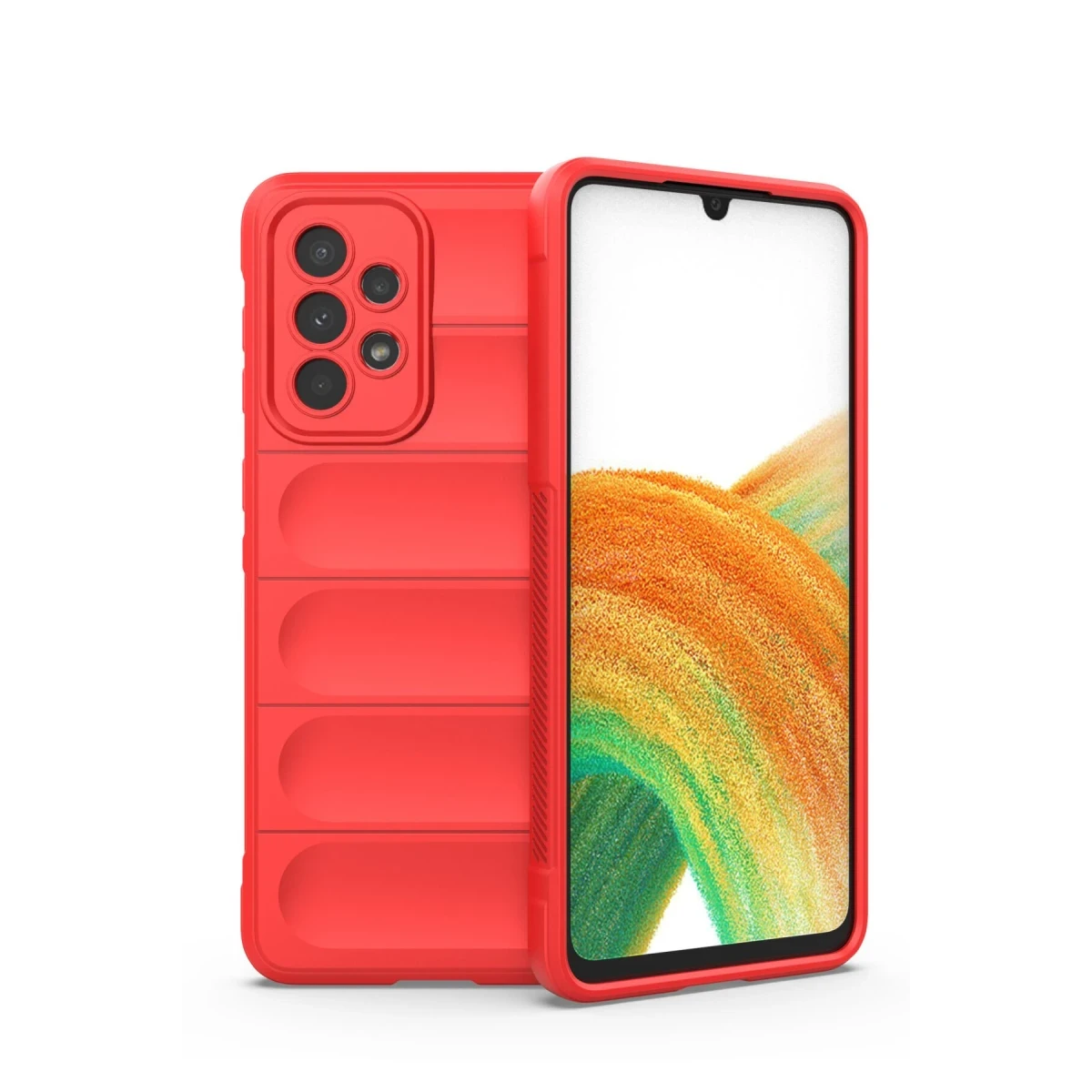 Samsung Galaxy A33 5G Kılıf Optimum Silikon - Kırmızı