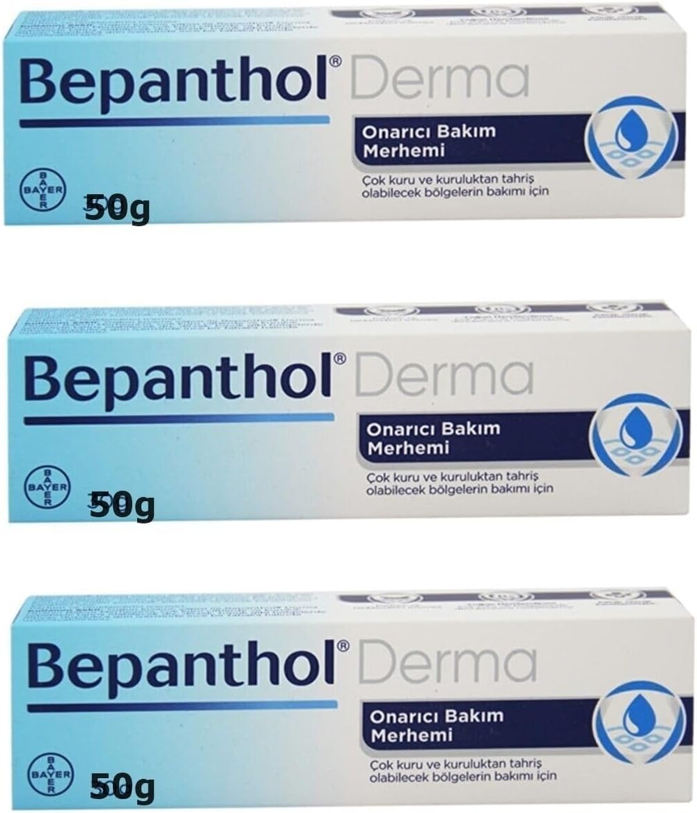Onarıcı Bakım Merhemi 50gr X 3 l Çok Kuru Ciltler için Yoğun Nemlendirici Onarıcı Merhem P03170