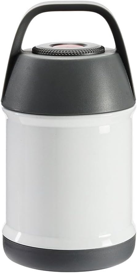 Beyaz Çelik 560 ml Vakumlu Yemek Bebek Mama Saklama Termosu Sefertası cin721by