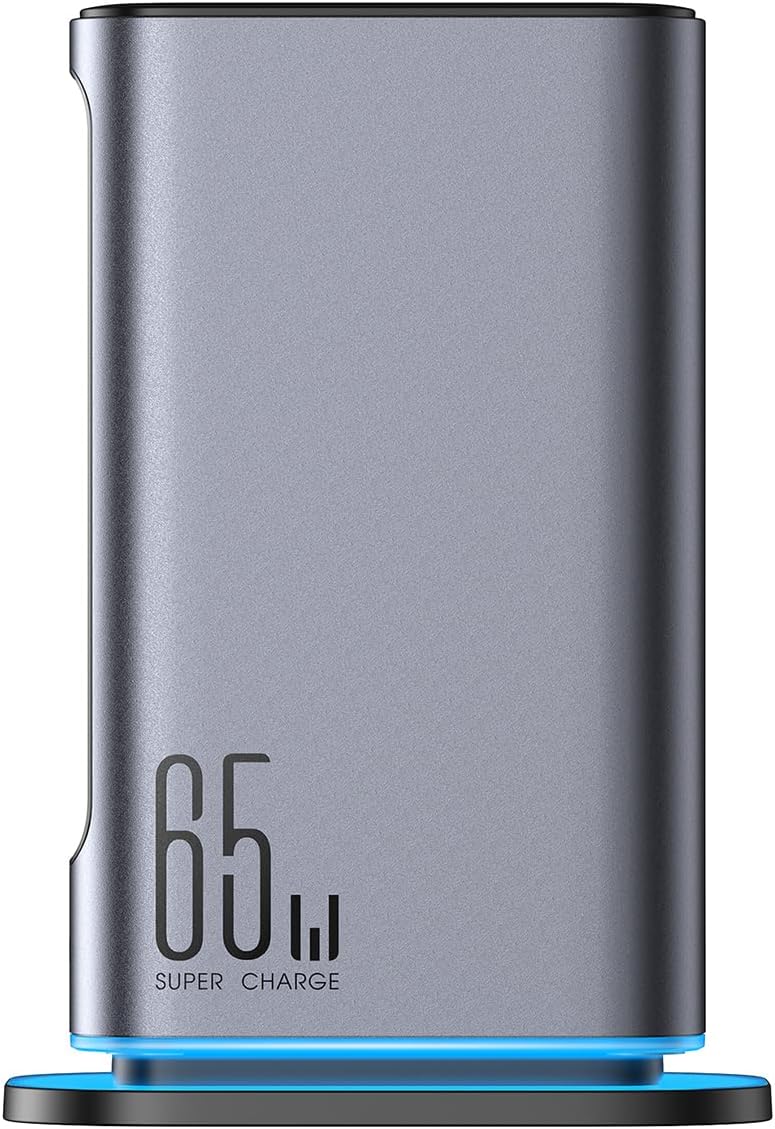 65W GaN Çok Portlu Şarj İstasyonu, 4 USB-A Portu, 2 USB-C Portu, 1,5 m Kablo