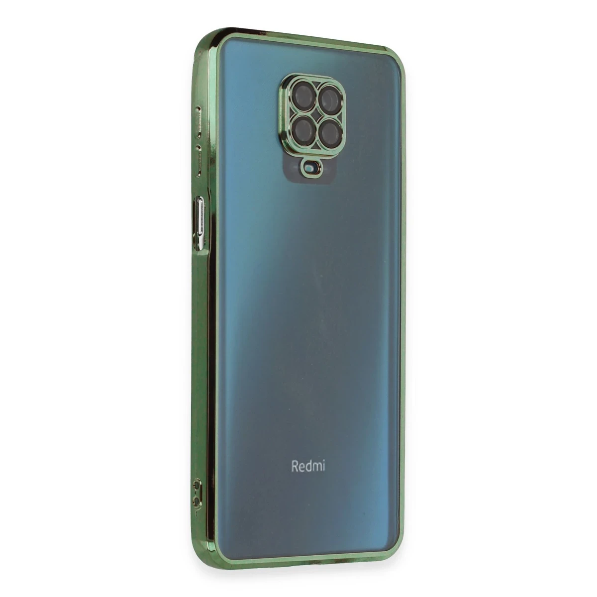 Xiaomi Redmi Note 9 Pro Kılıf Razer Lensli Silikon - Yeşil