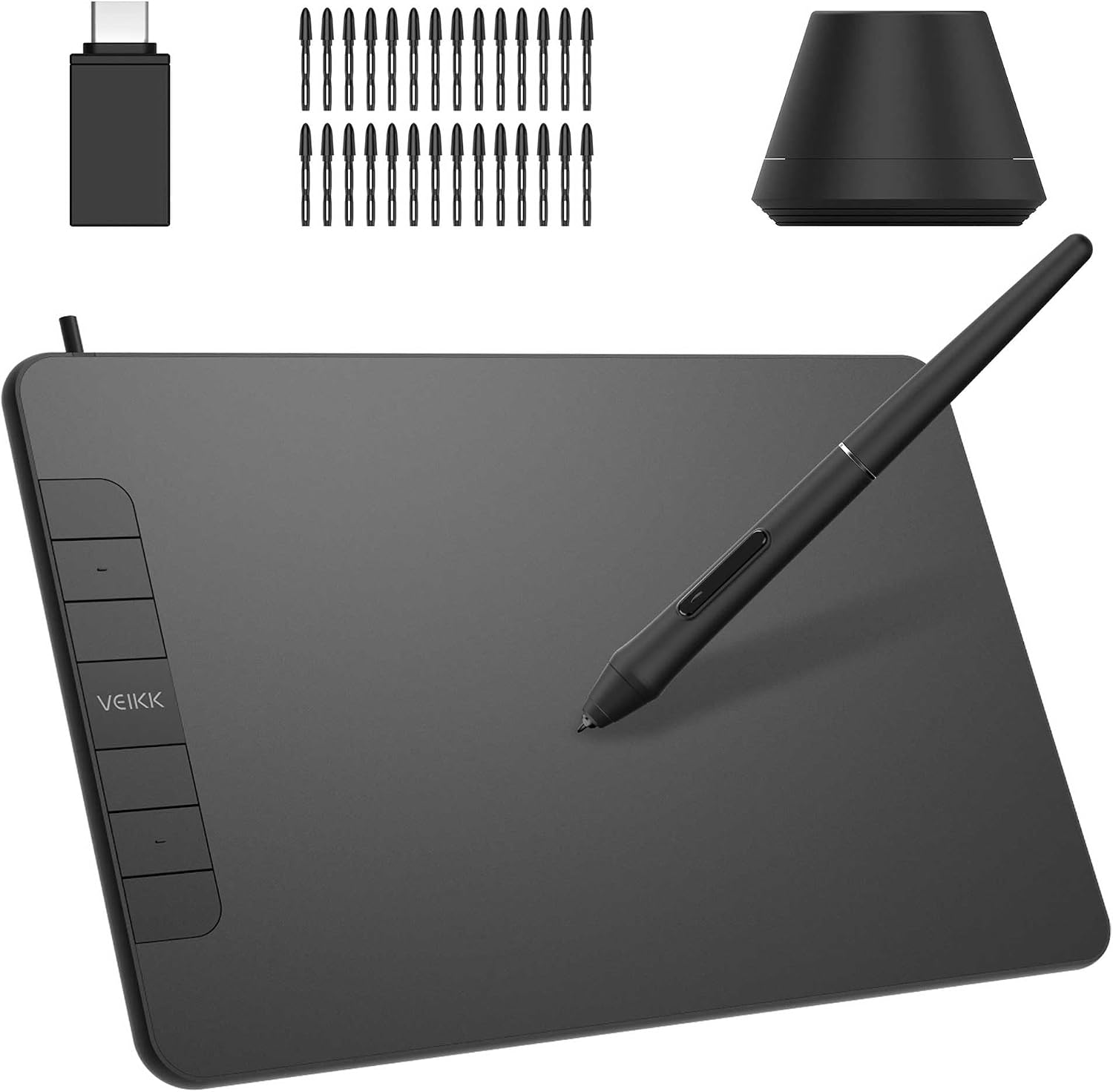 VK640 6x4" 6 Kısayol Tuşlu Grafik Tablet+Kalem