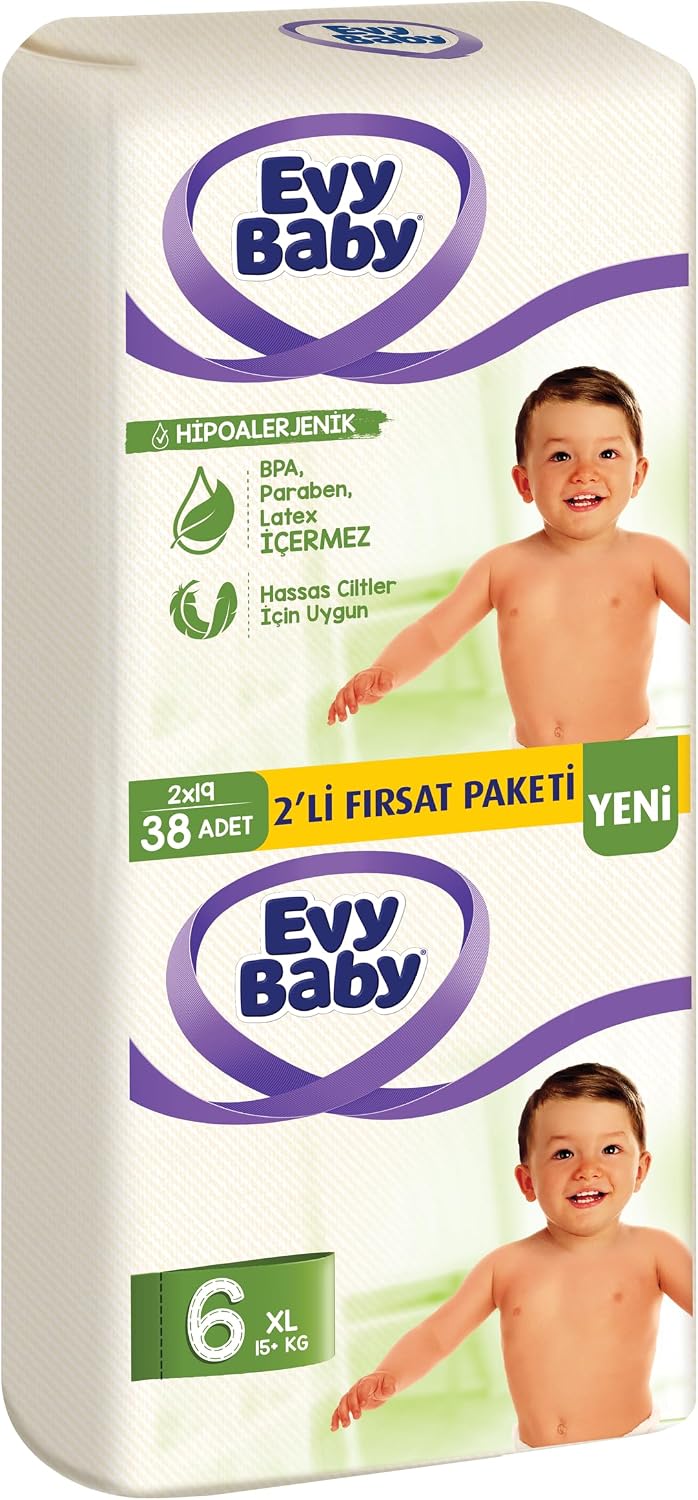 Bezi Xl 2'li Paket 6 Beden 38 Adet