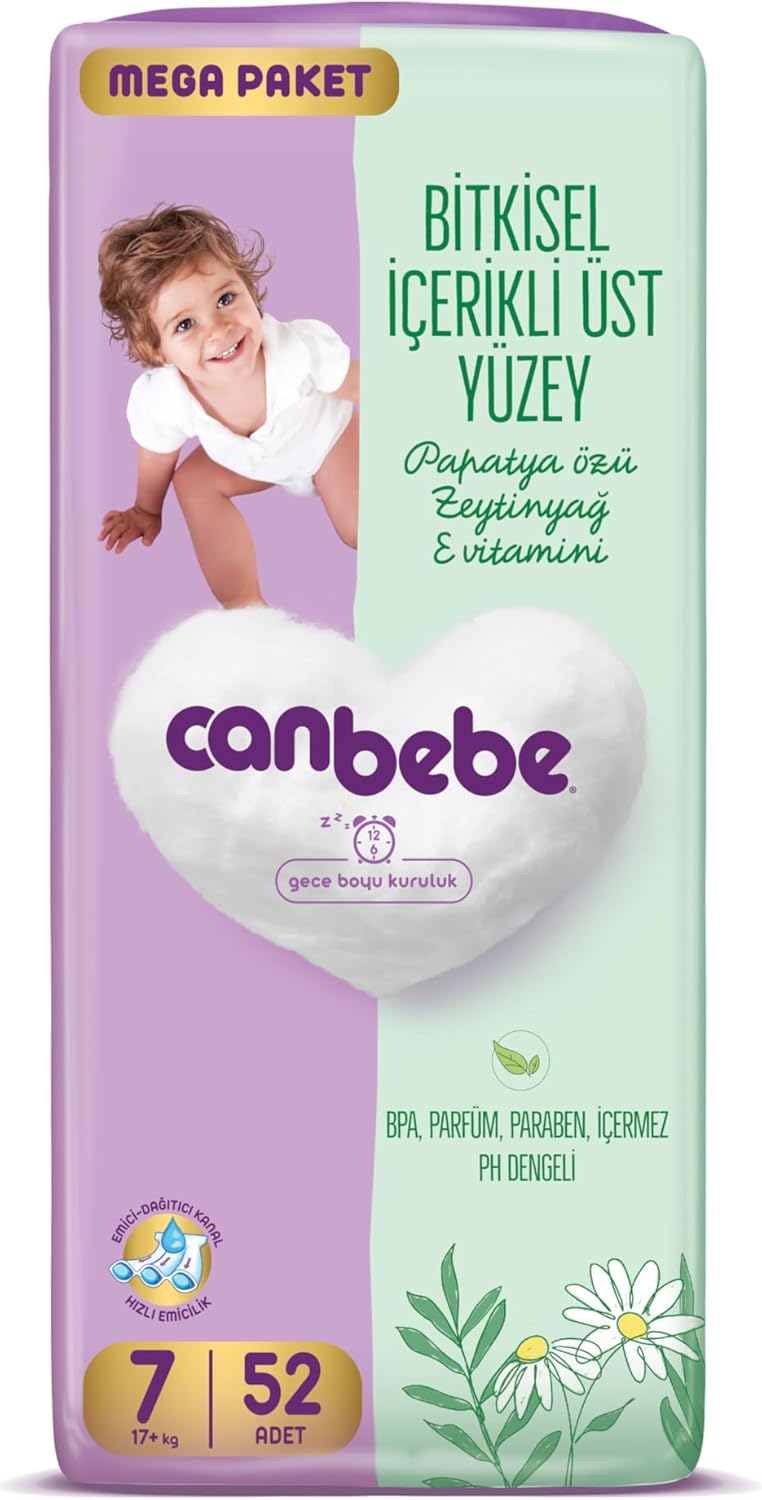 Bebek Bezi 7 Beden (17+ kg) 52 Adet