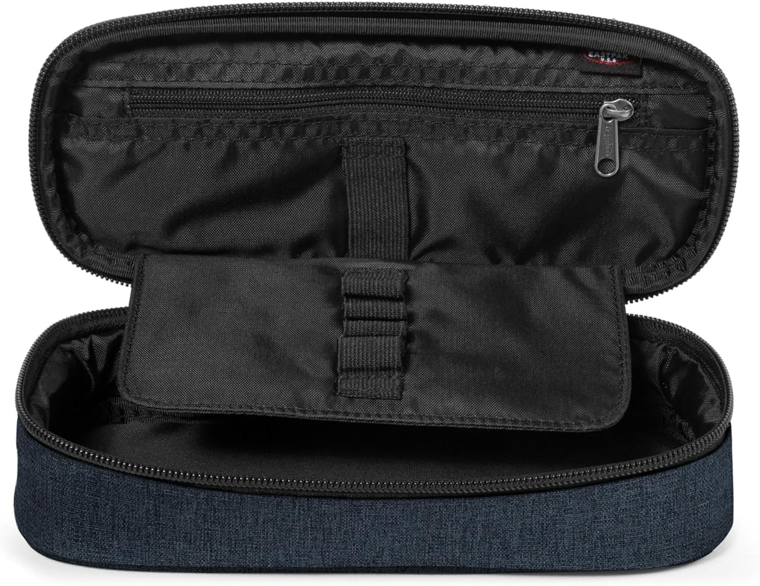 Oval Single Unisex Yetişkin Kalem Çantası Triple Denim Standart