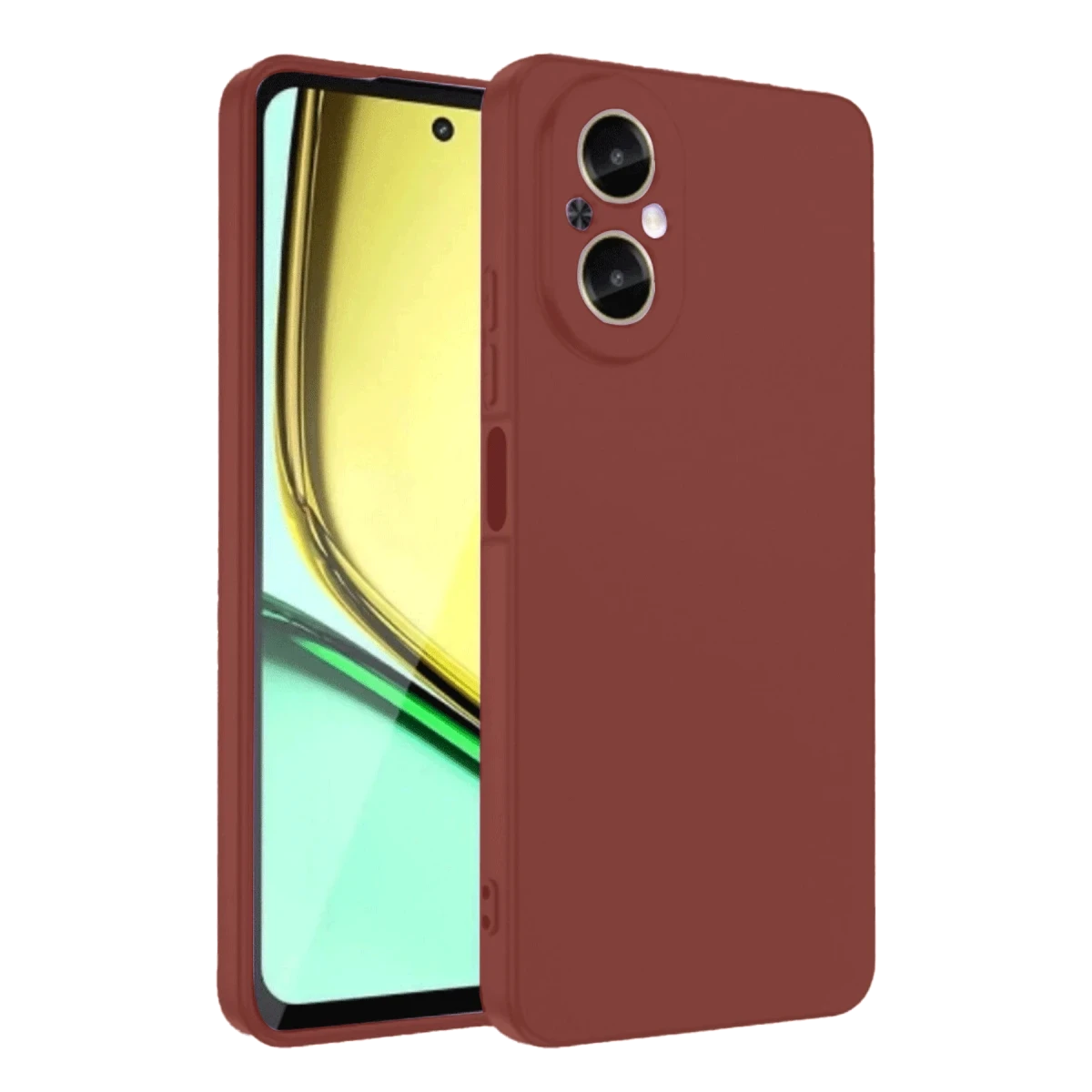 Realme 12 Lite Kılıf First Silikon - Bordo