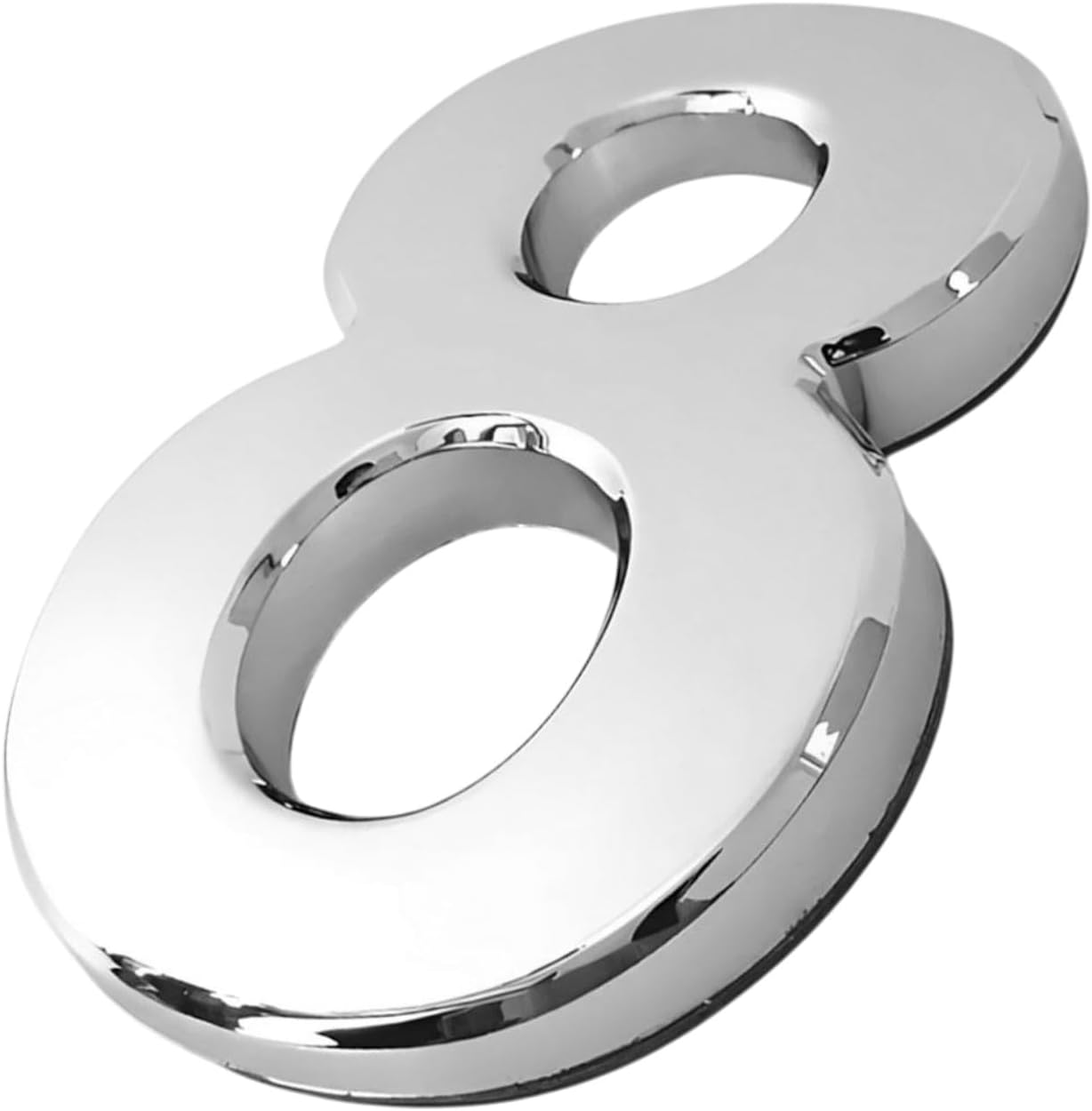 Yapışkanlı Kapı Numarası Küçük Boy 50 mm 5 cm Numara 8 Rakam Sekiz Sayı Krom Renk Numaralar 1 Adet