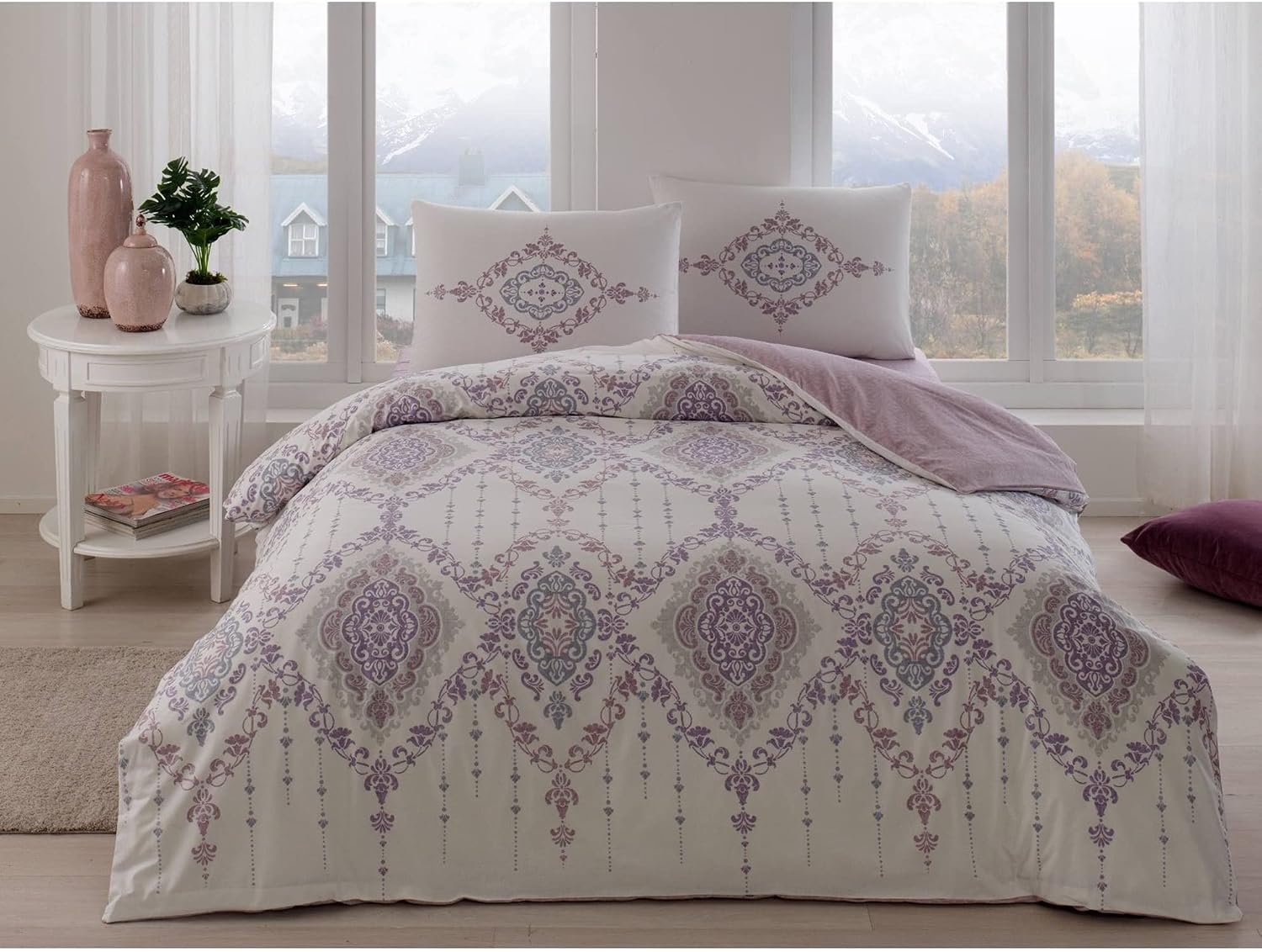 1000037423003 RF Nevresim Takımı Carmine King V01, Lila