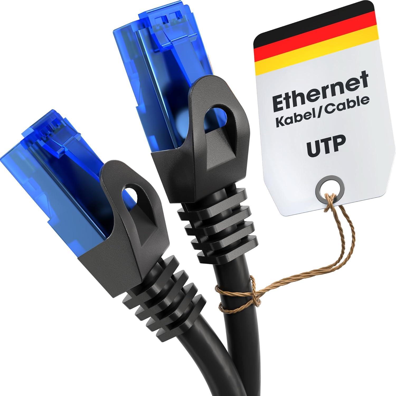 Ethernet Kablosu 10Gbit/s – 5m, siyah