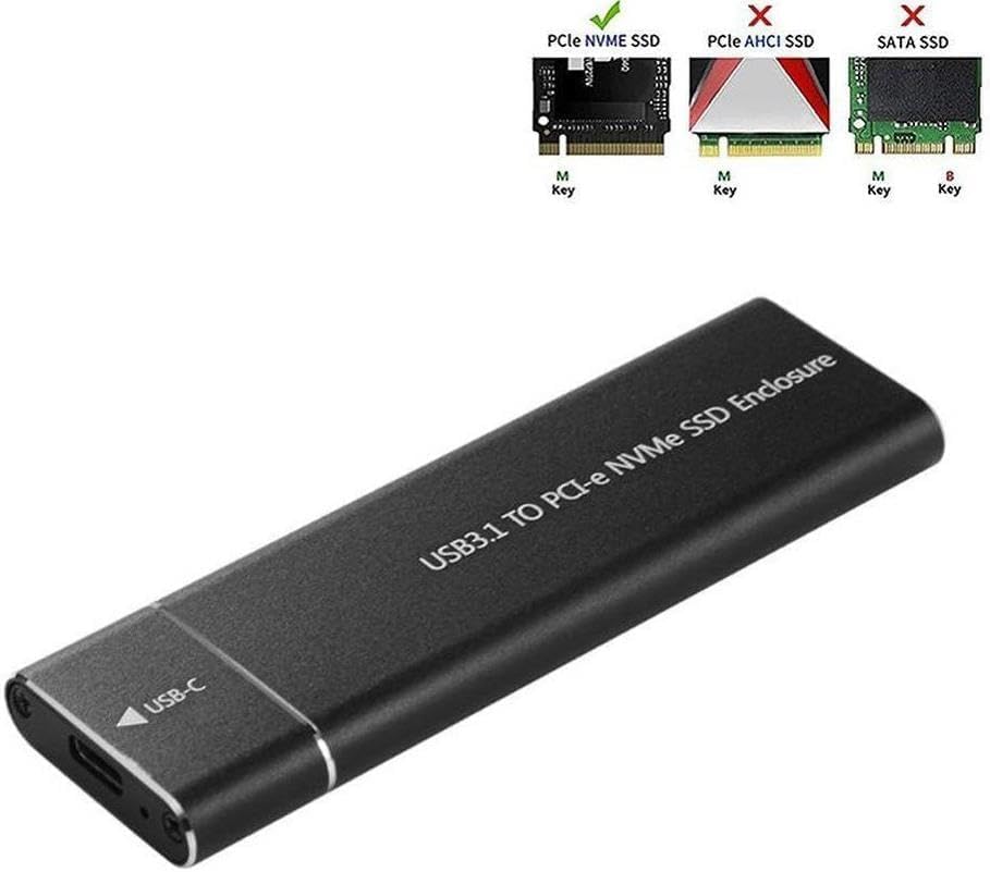 1852 Usb 3.1 Type C To Pci-e Express Nvme Ssd Hard Disk Kutusu Desteklediği Disk Boyutu:30/42/60/80mm +Type-C to USB3.0 Bağlantı Kablosu (Bu ürün sadece nvme ssdleri destekler)