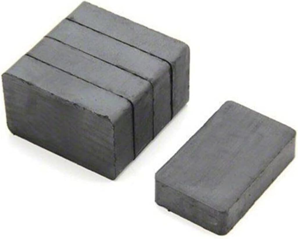5 Adet 40x25x10 Köşeli Ferrit Kömür Seramik Magnet Mıknatıs