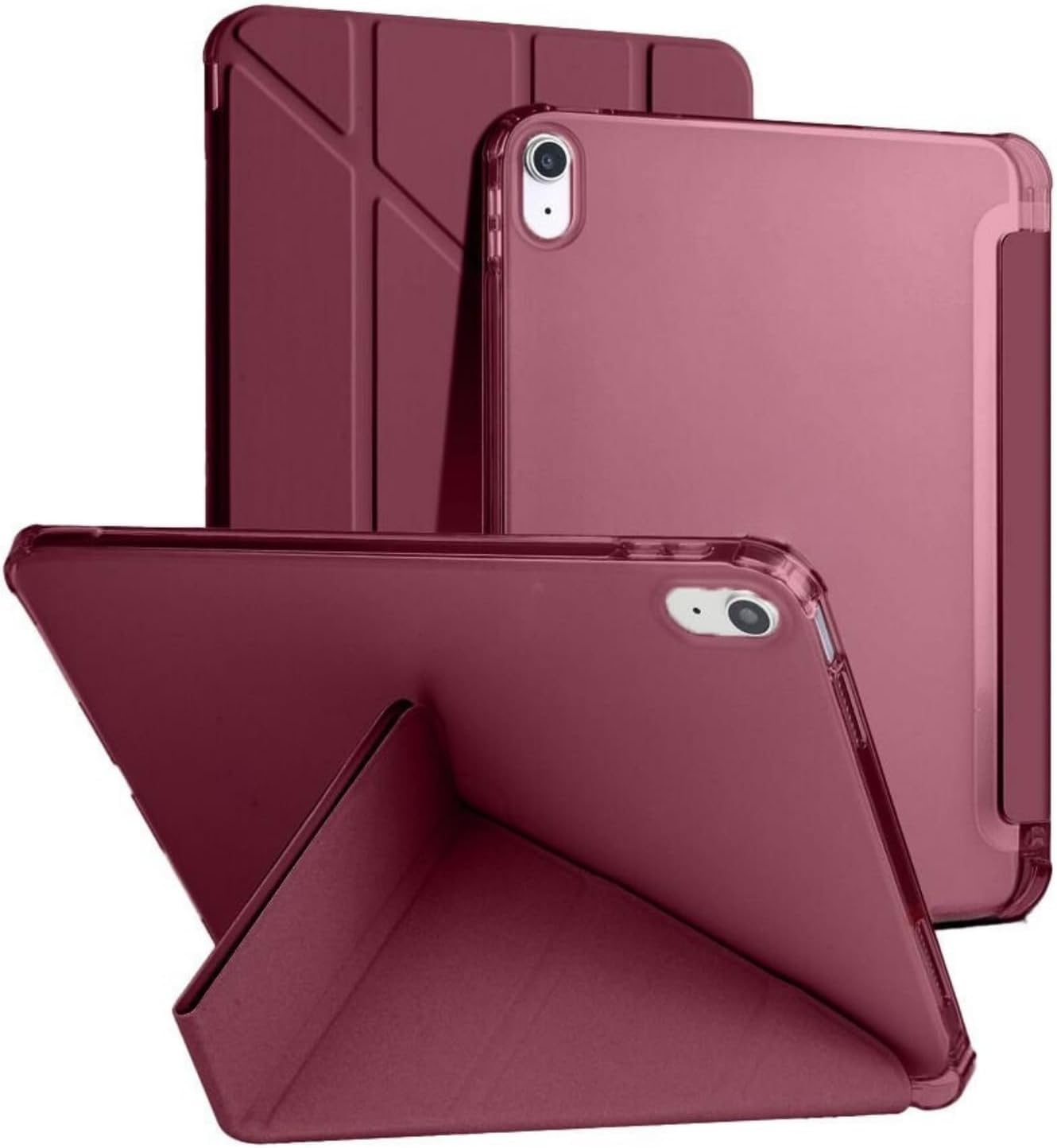 Galaxy Tab S10 Lite 10.9 İnç İle Uyumlu Kalemlikli, Uyku Modlu, Mıknatıslı, Üçgen Standlı, Darbeye Dayanıklı Kaplama Akıllı Kılıf (Mürdüm, Galaxy Tab S10 Lite 10.9 İnç)
