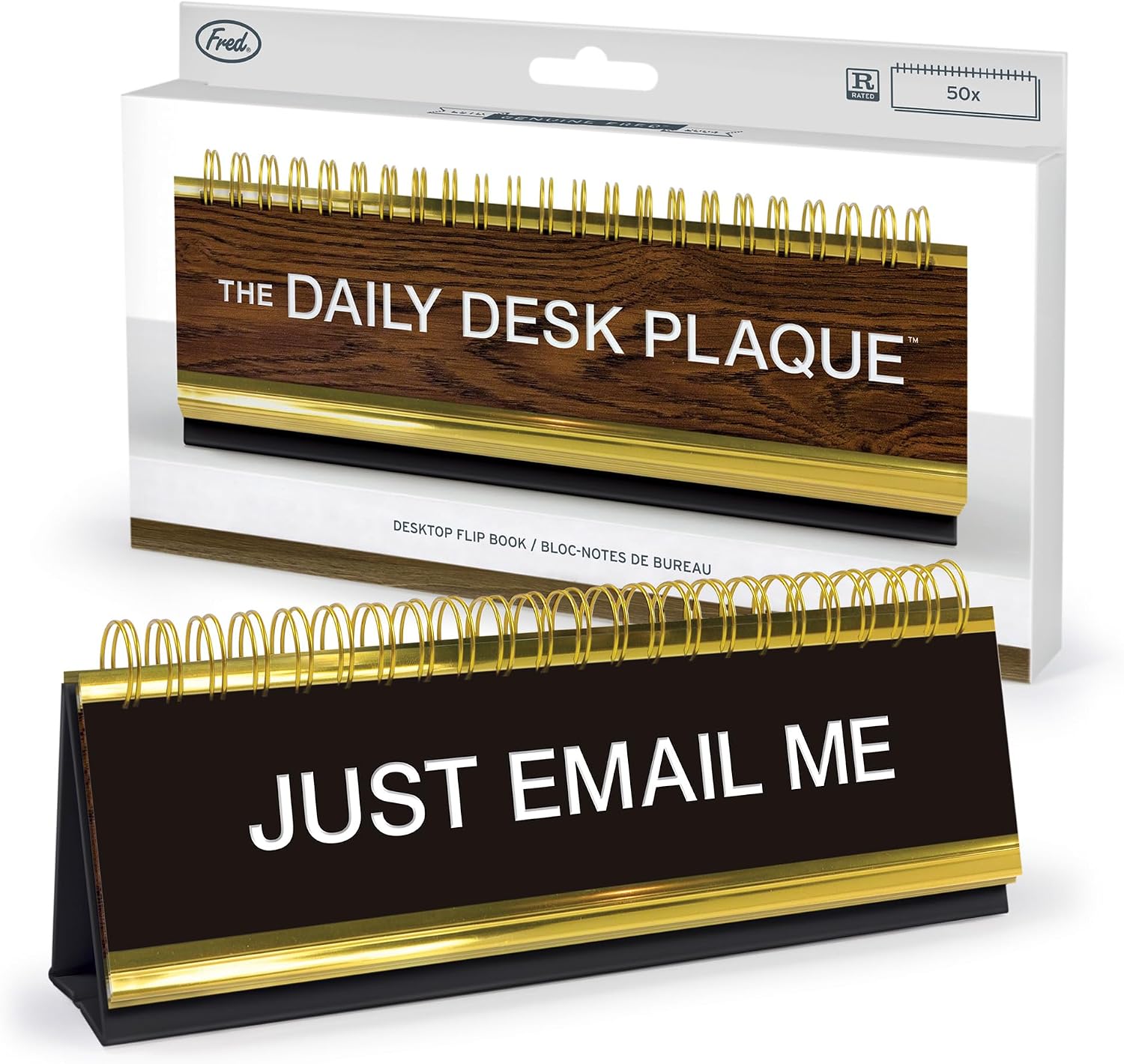 Genuine Fred Daily Masa Plaketi Masaüstü Flip Book, Çeşitli