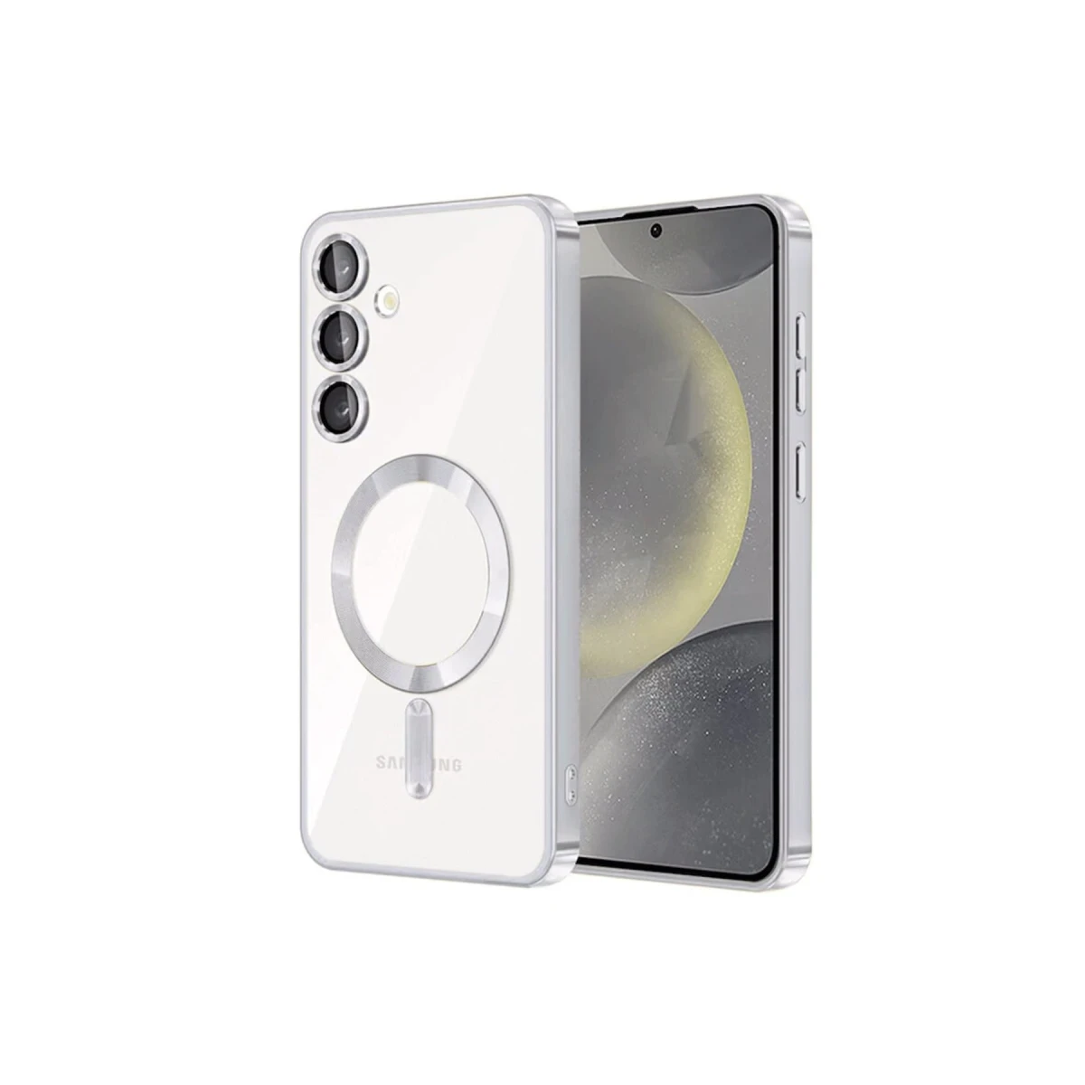 Samsung Galaxy S24 Kılıf Kross Magneticsafe Kapak - Titan Gri