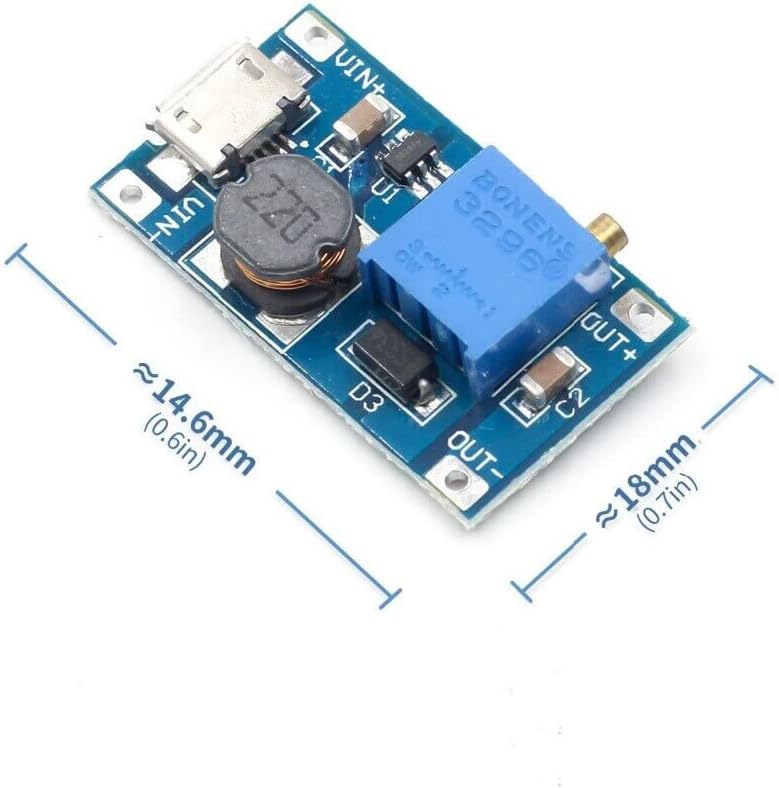 MT3608 2A Yükselteç DC-DC Aşamalı Güç Modülü Micro Usb Çıkışlı