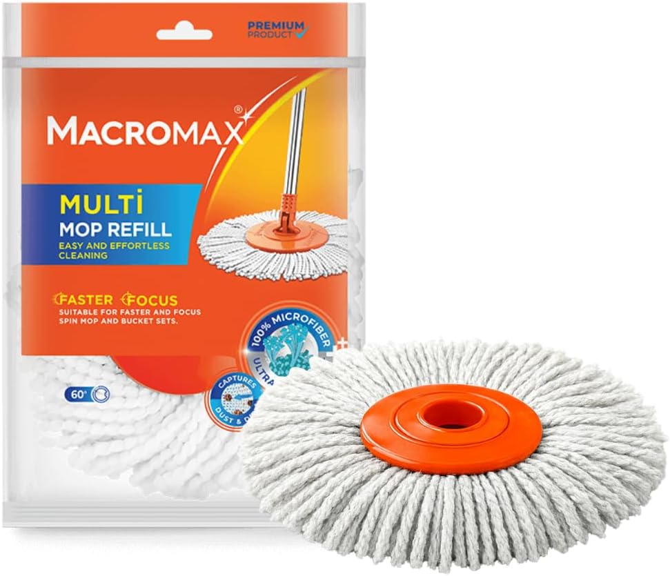 Multi Yedek Mop Başlık, Faster ve Focus Otomatik Döner Temizlik Setleri İle Uyumlu Paspas