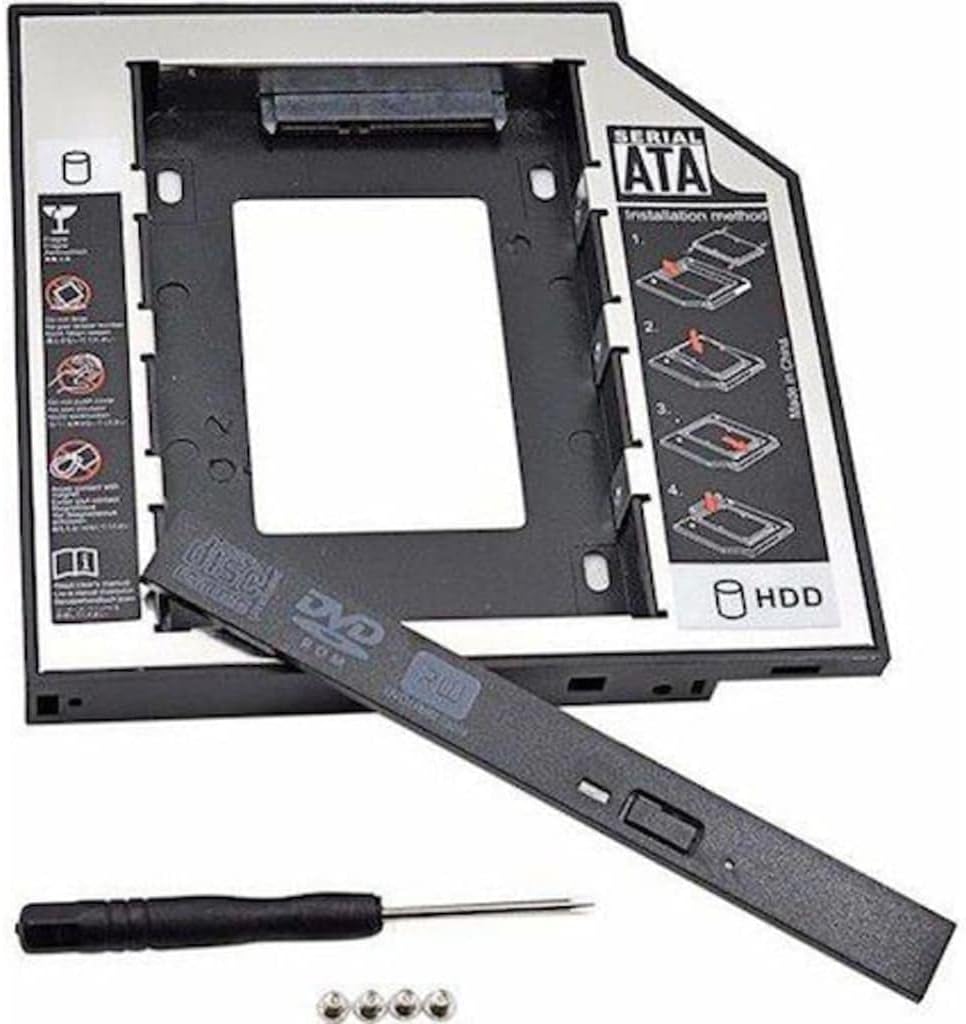 12.7mm HDD Caddy DVD SSD Kutu Sata CD Kızak İkinci Harddisk Laptop Notebook 4717