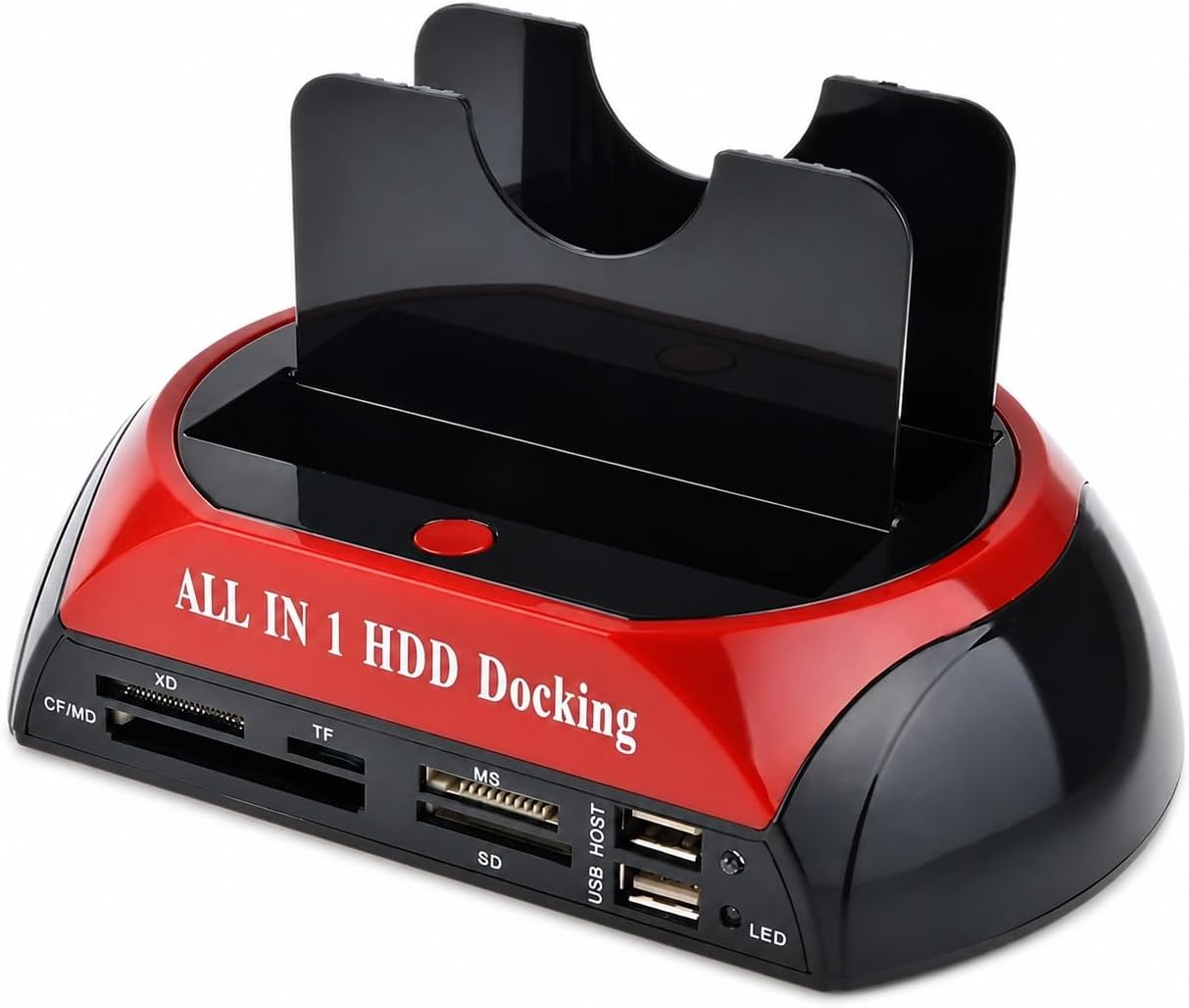 PrimeX PX-385 Harici USB 2.0 2.5/3.5 IDE + SATA HDD Docking, Kart Okuyuculu Harddisk Okuma Adaptörü, Eski IDE SATA Disk Veri Aktarım Çevirici, PC Laptop Teknik Servis İçin Harici Disk Bağlantı Aparatı