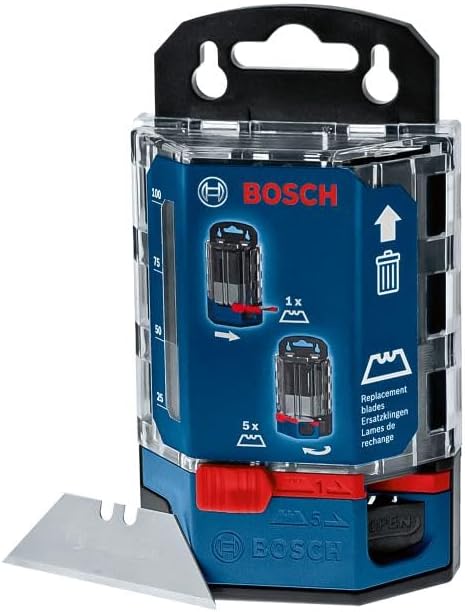 Dispenser içinde 50 yedek bıçak ( trapez bıçak uçları ile uyumlu)