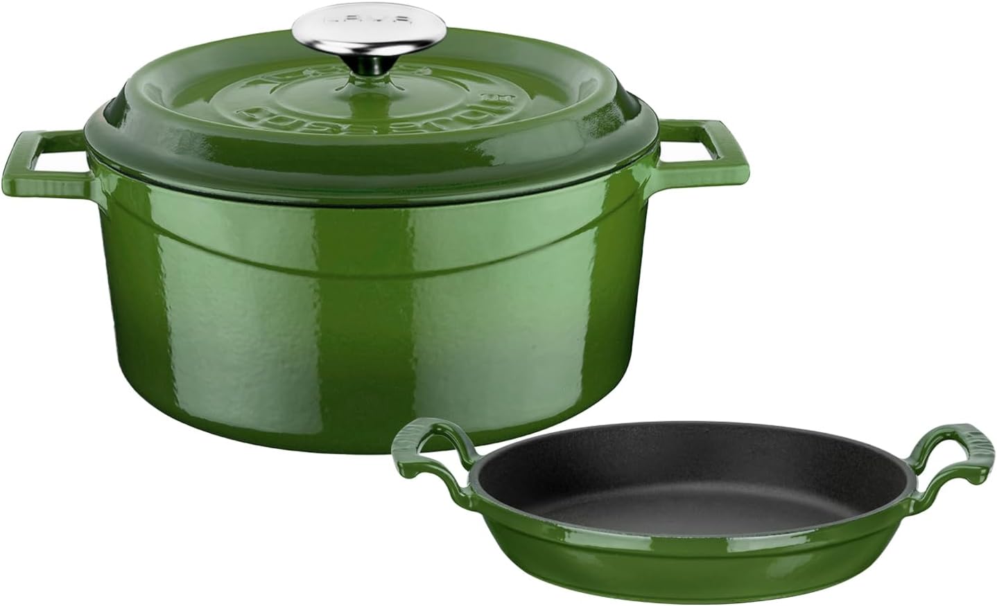 Yuvarlak Döküm 24cm Trendy Serisi Tencere & Döküm 20cm Sahan Set - Şef Standartlarında Premium Set