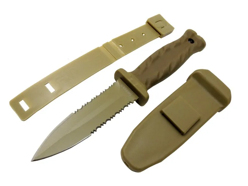 Knives S30V Haki Av Bıçağı 22cm - Testere Detaylı, Kılıflı
