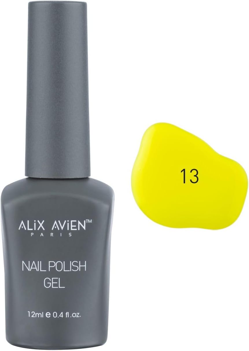 Uv Kalıcı Neon Sarı Jel Oje 13 - Gel Polish - 12 ml