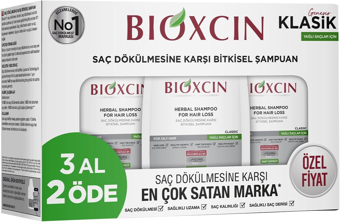 Genesis 3 Al 2 Öde Yağlı Saçlar İçin Şampuan (3 x 300 mL)