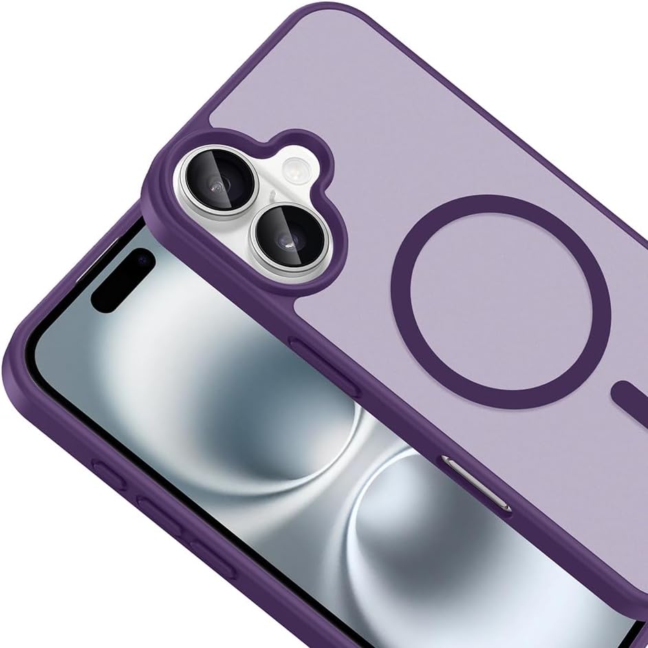 Apple iPhone 17 ile Uyumlu Kılıf Kablosuz Derin Mor Vulga Sert Kapak Orijinal (Apple iPhone 17 ile Uyumlu, Kablosuz Derin Mor)
