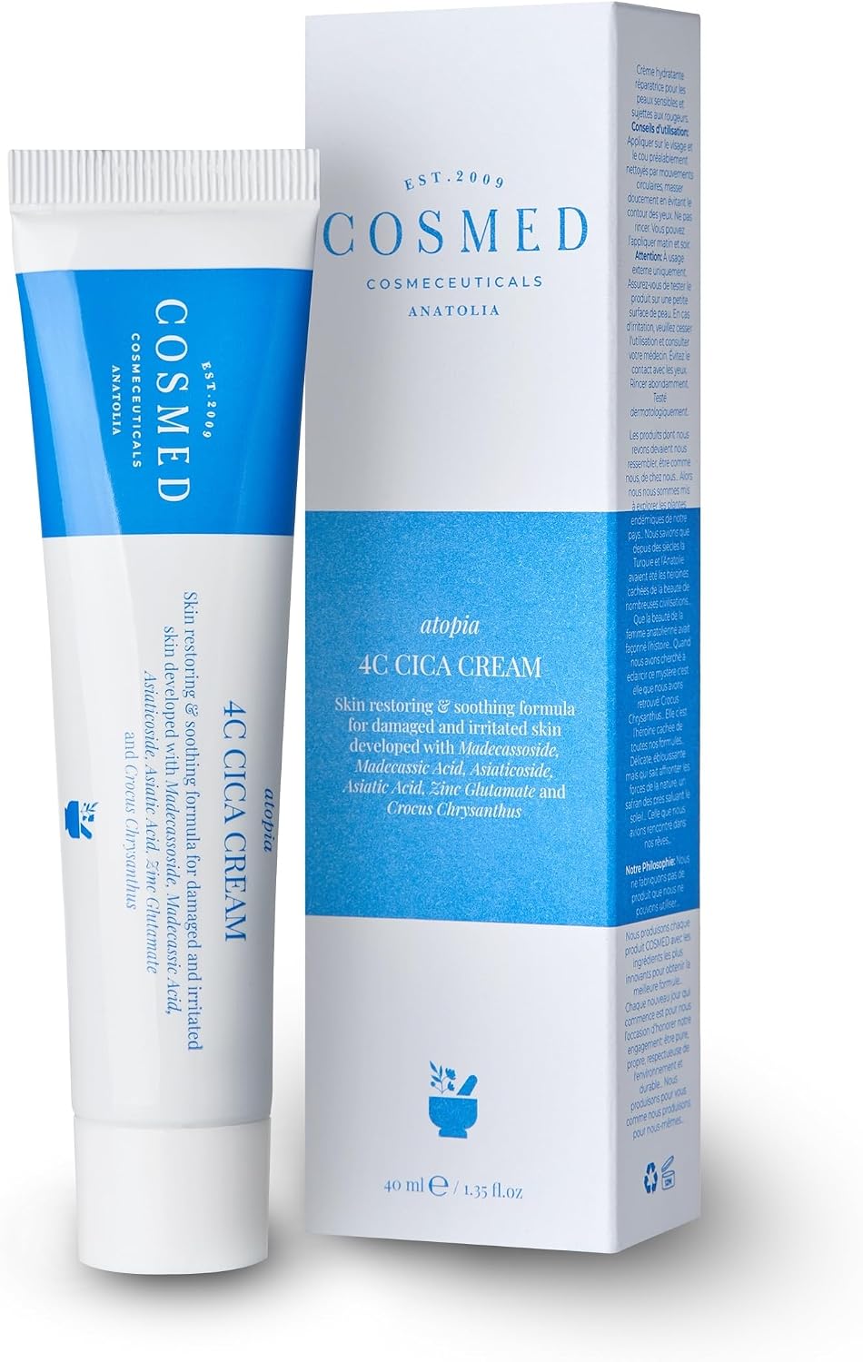 Cosmed Yatıştırıcı Onarıcı Bariyer Kremi 4C Cica Cream 40 gr