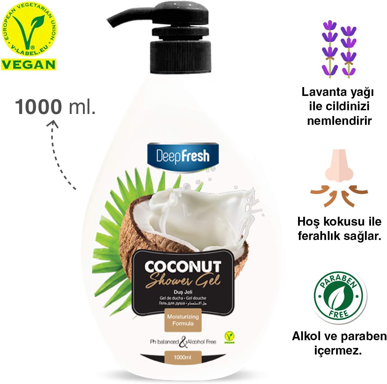 Duş Jeli Coconut (1 L)