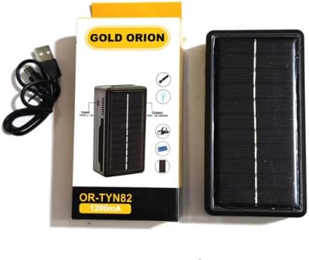 Gold Orion OR-TYN82 Güneş Enerjili Pil Şarj Cihazı, 1200mA, Solar Şarj Aleti