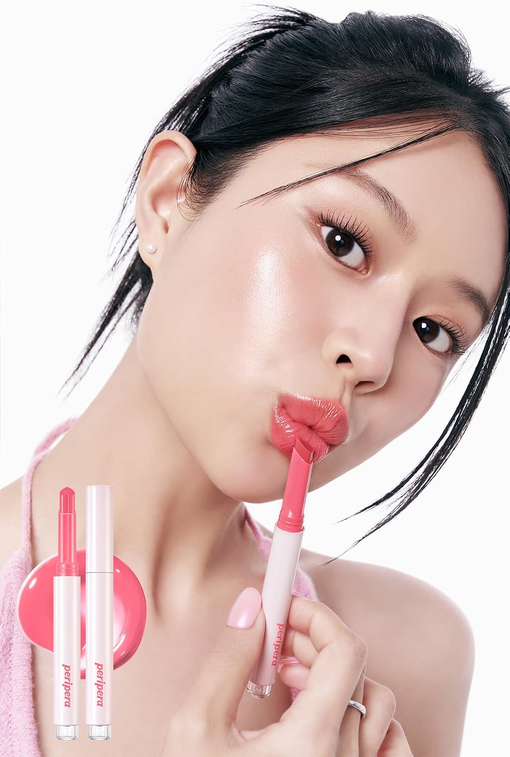 Yoğun Nemlendirici, Parlak Bitişli Balm Heart Jam Glow Lip (2 Berry Milktea)