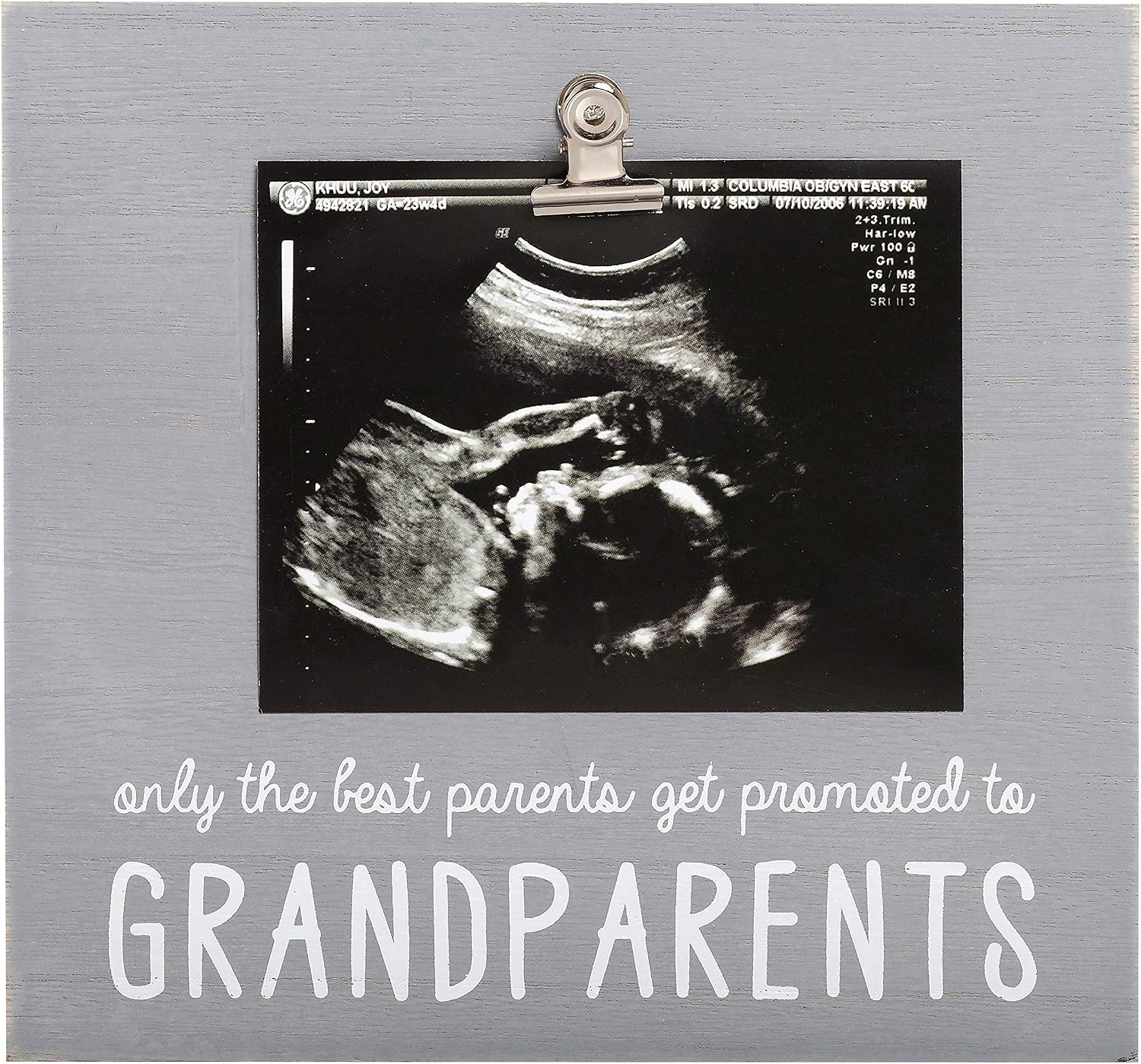 Sonogram Fotoğraf Çerçevesi Büyükanne ve Büyükbaba için Bebek Hatıra Resim Çerçevesi, Hamilelik Duyurusu, Bebeğin İlk Noel Hediyeleri, Tatil Hediyeleri, Bebek Tatil Hediyeleri, Gri