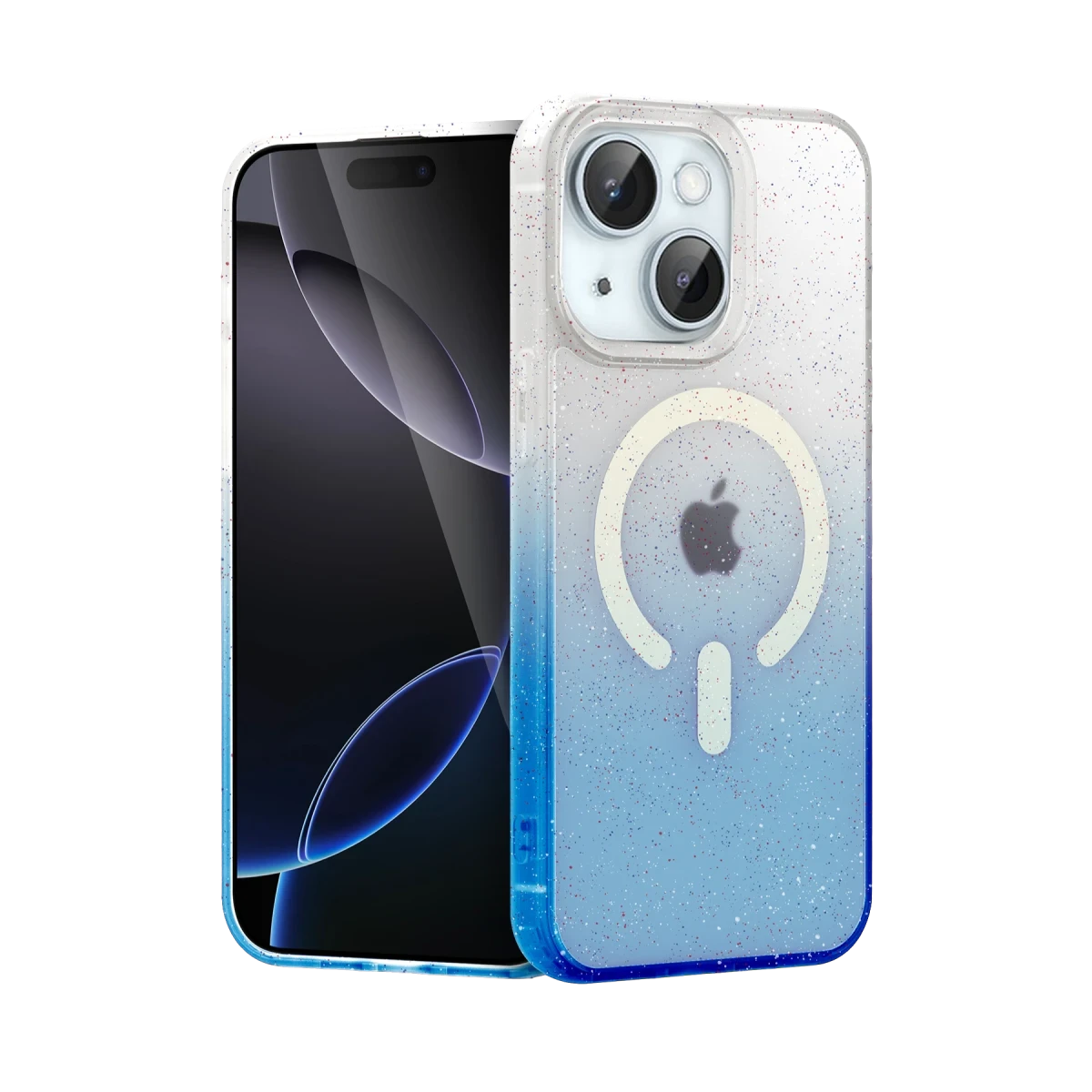 Apple iPhone 15 Plus Pummel Shiny Magsafe Kapak - Mavi