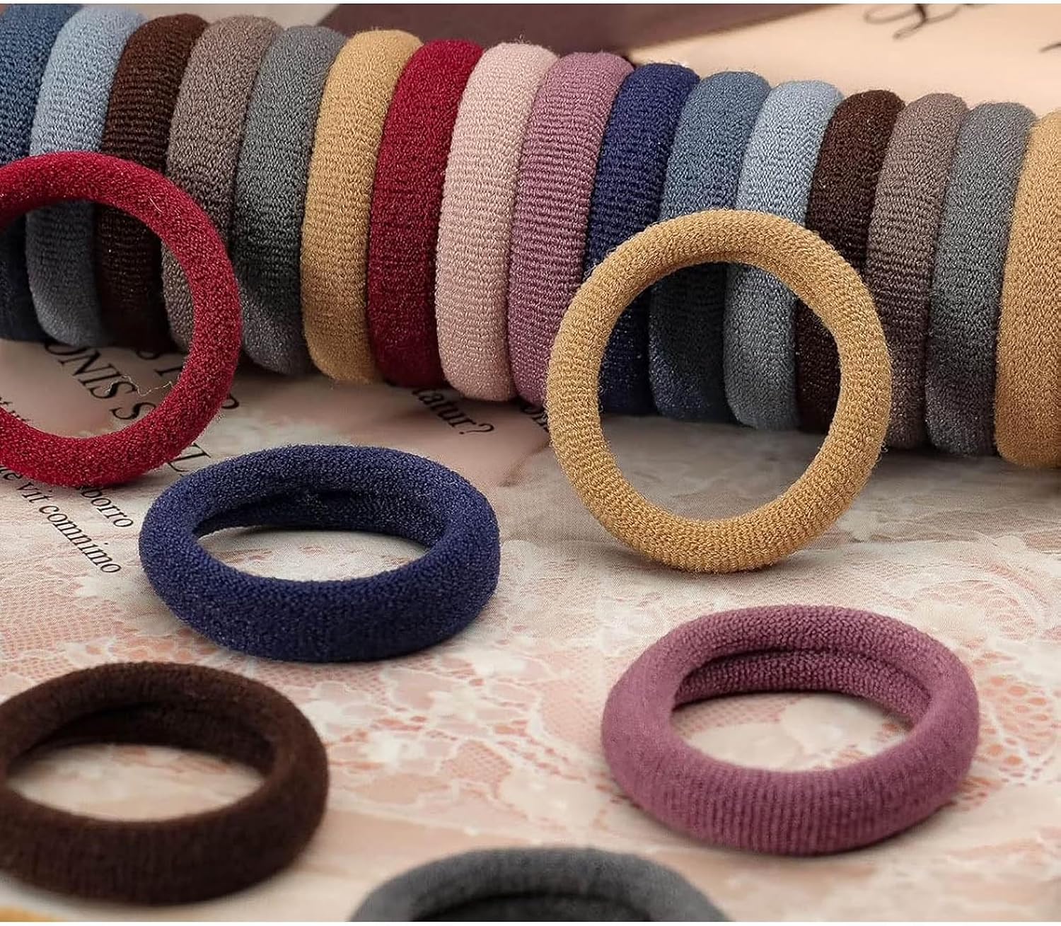 6 Farklı Pastel Renkte Havlu Lüks Bağlama Toka Seti