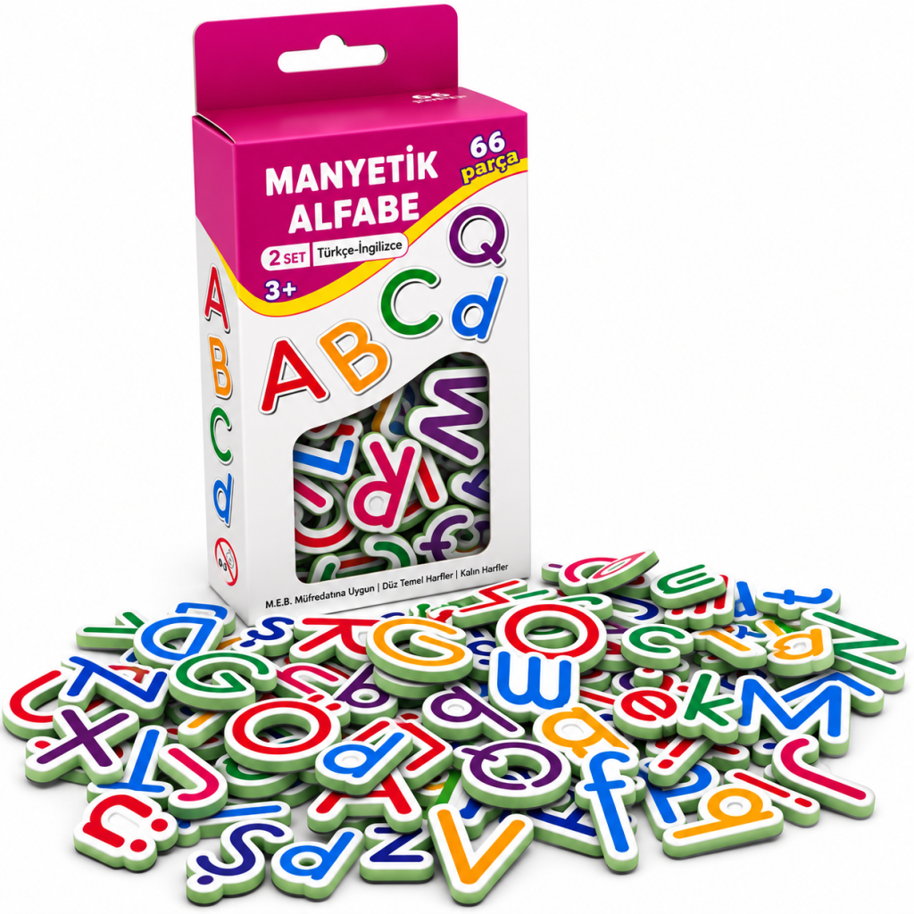 2866 Manyetik Türkçe-ingilizce Alfabe