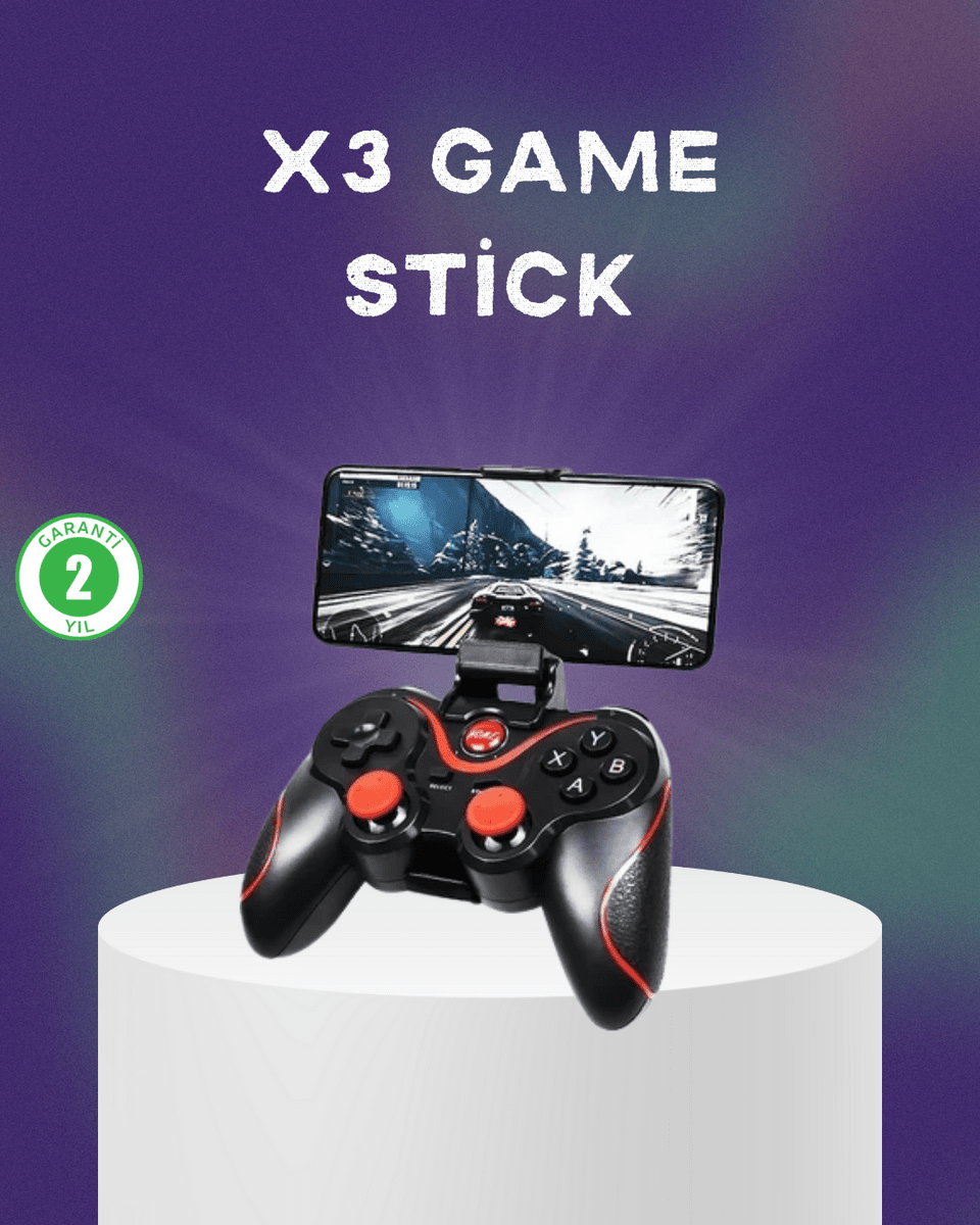 Telefon, Tablet ve PC İçin Çok Fonksiyonlu Bluetooth Gamepad
