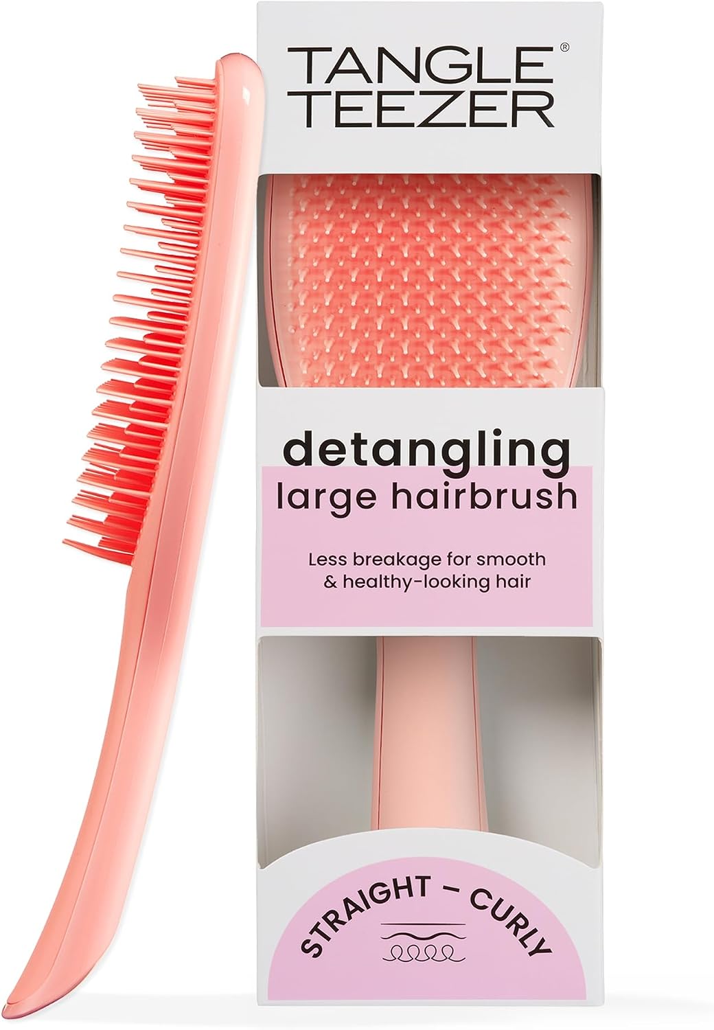The Ultimate Detangler Large Peach Saç Fırçası-Tarak