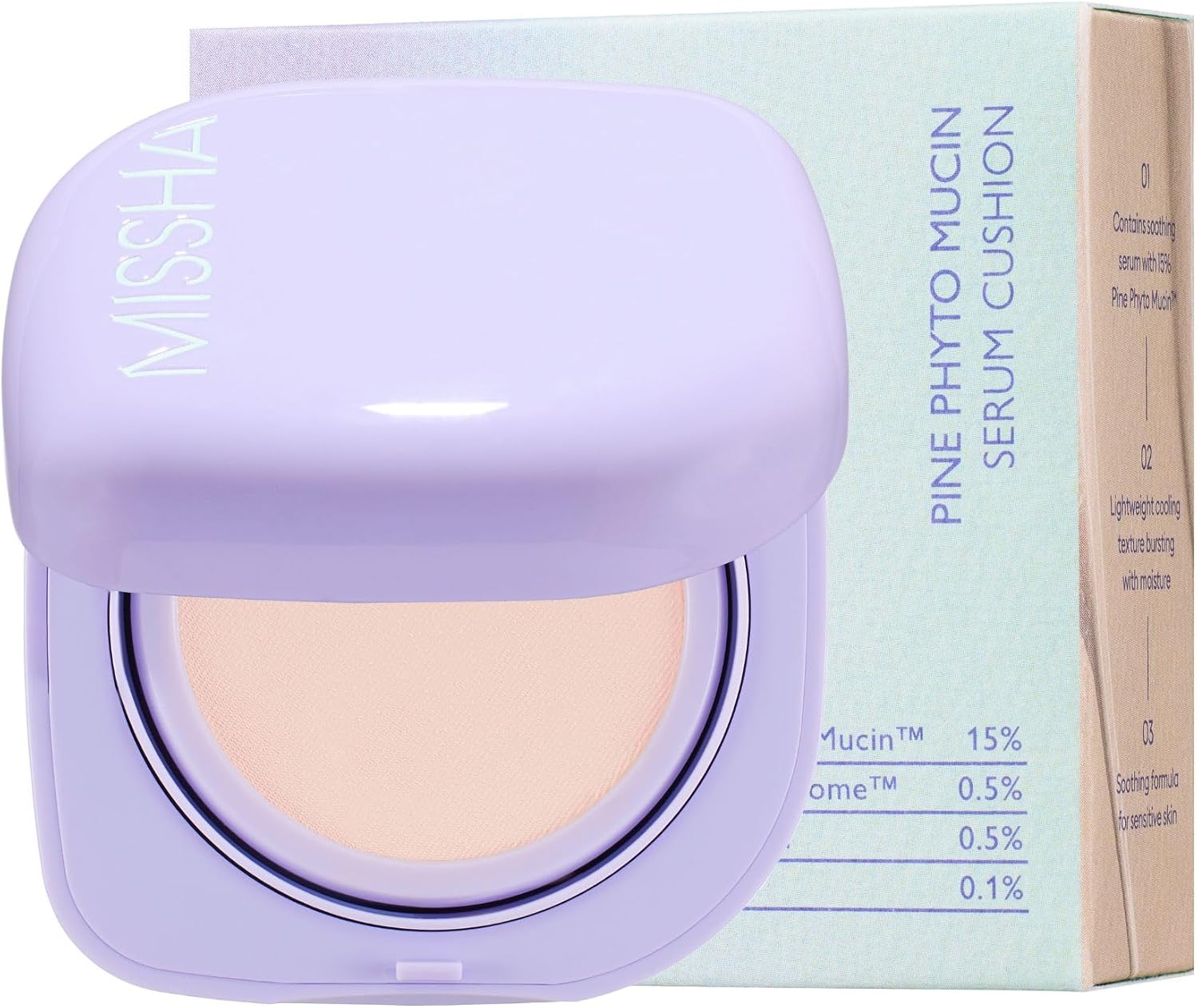 Kadife Bitişli Layering Fit Pine Phyto Mucin Serum Cushion Spf30 Pa++ (Cocoon) Cocoon
