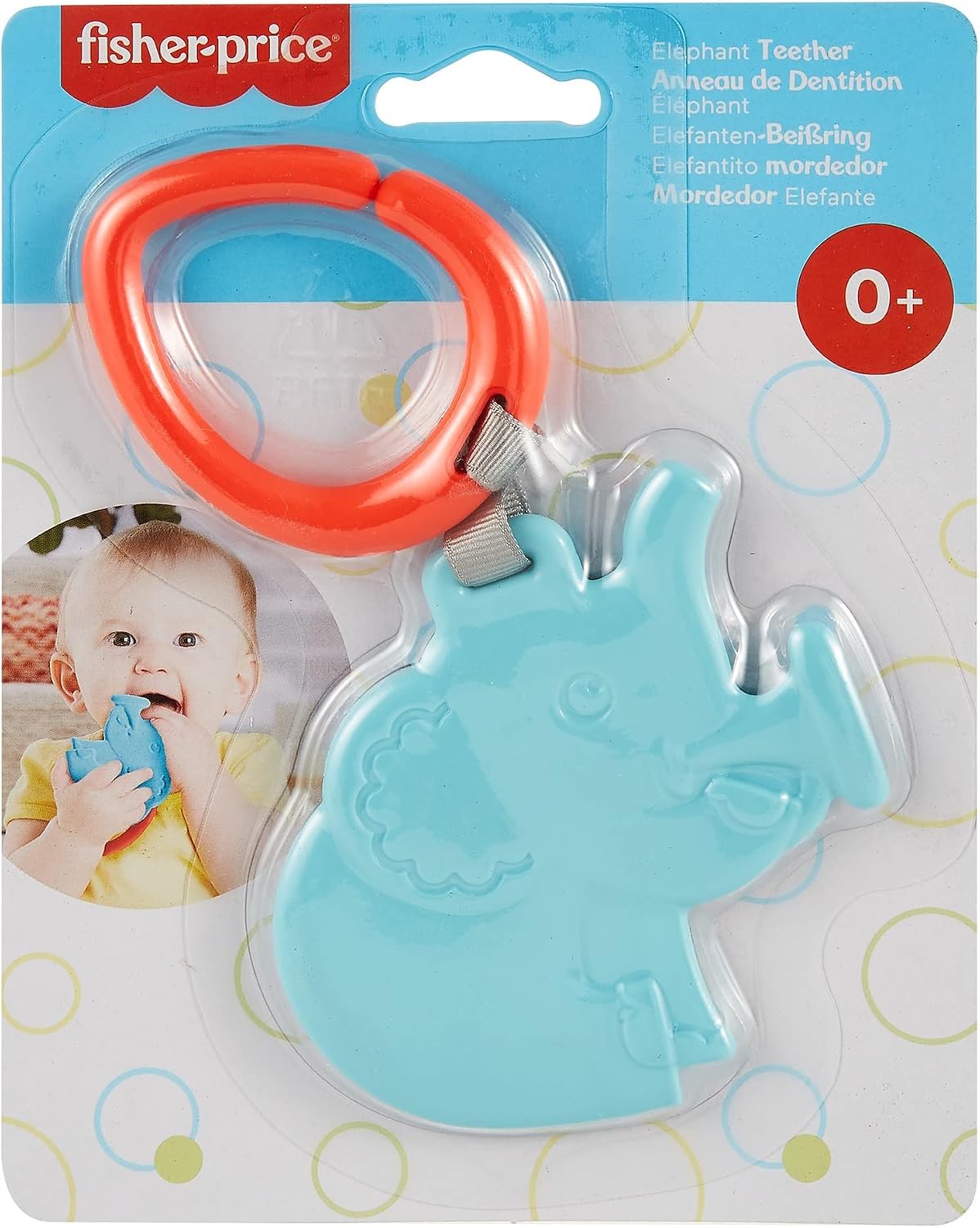 FISHER PRICE-Fisher Price Sevimli Hayvancıklar Dişlikler Mavi Fil GYN25