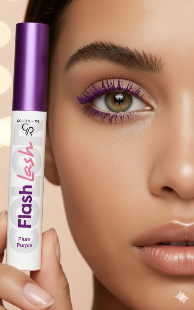 Flash Lash Colored Mascara No: 07 Plum Purple - Renkli Maskara