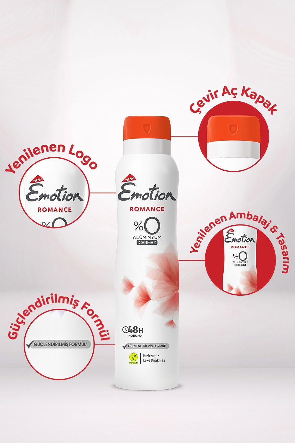 Emotion Romance Kadın Deodorant, 150 ml