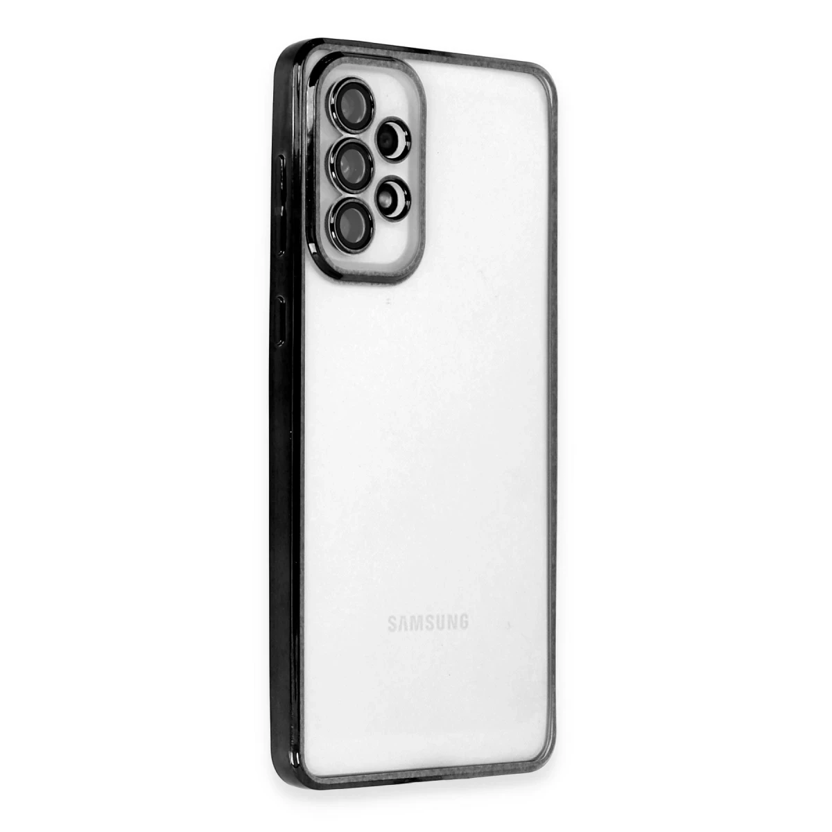 Samsung Galaxy A33 5G Kılıf Razer Lensli Silikon - Siyah