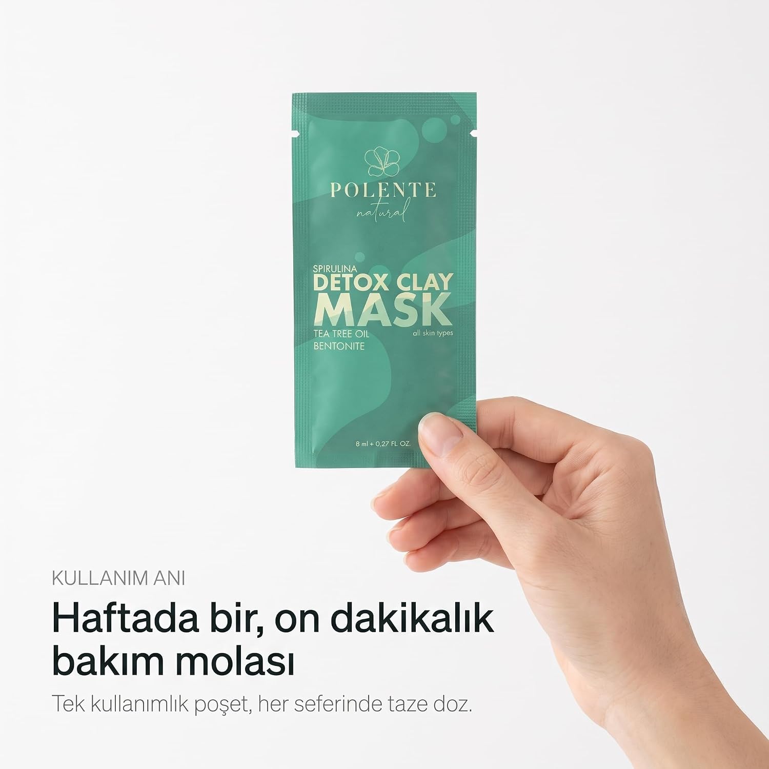 Spirulina Yosunlu Detoks Kil Maskesi (8 Adet x 8 ml)